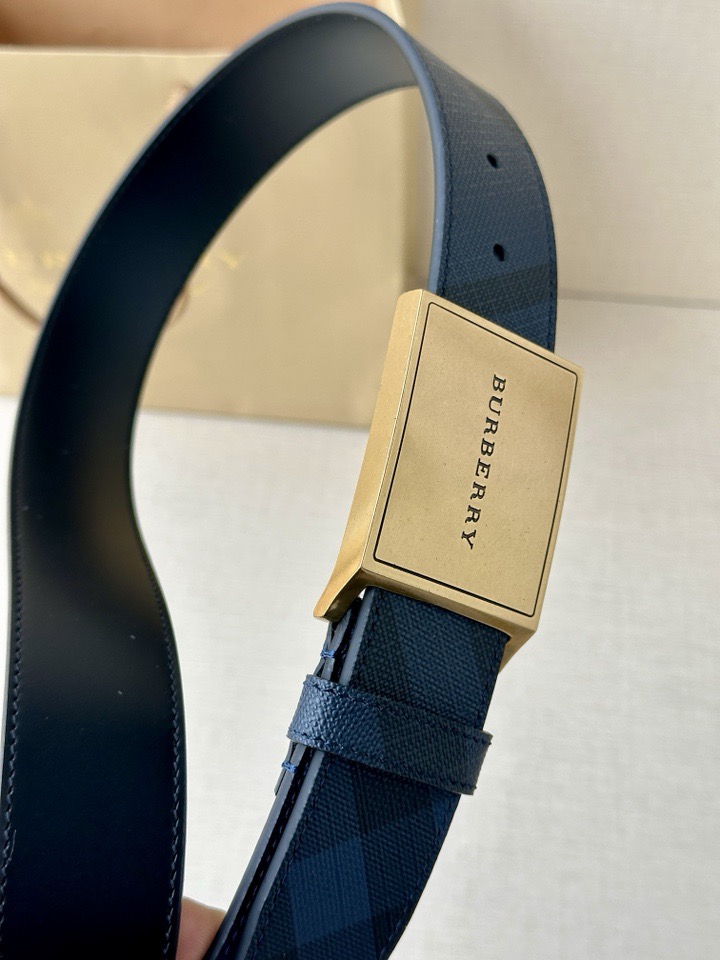巴宝莉：原单质量，新款男士腰带 小牛皮皮带 专柜同步新款Burberry博柏利休闲款，宽度3.5cm