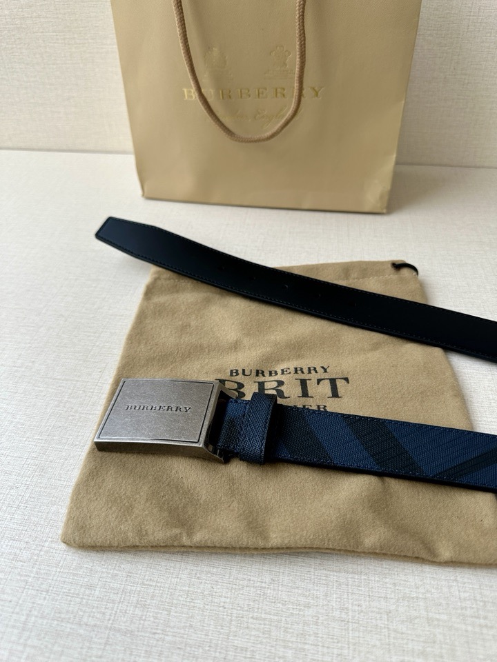 巴宝莉：原单质量，新款男士腰带 小牛皮皮带 专柜同步新款Burberry博柏利休闲款，宽度3.5cm