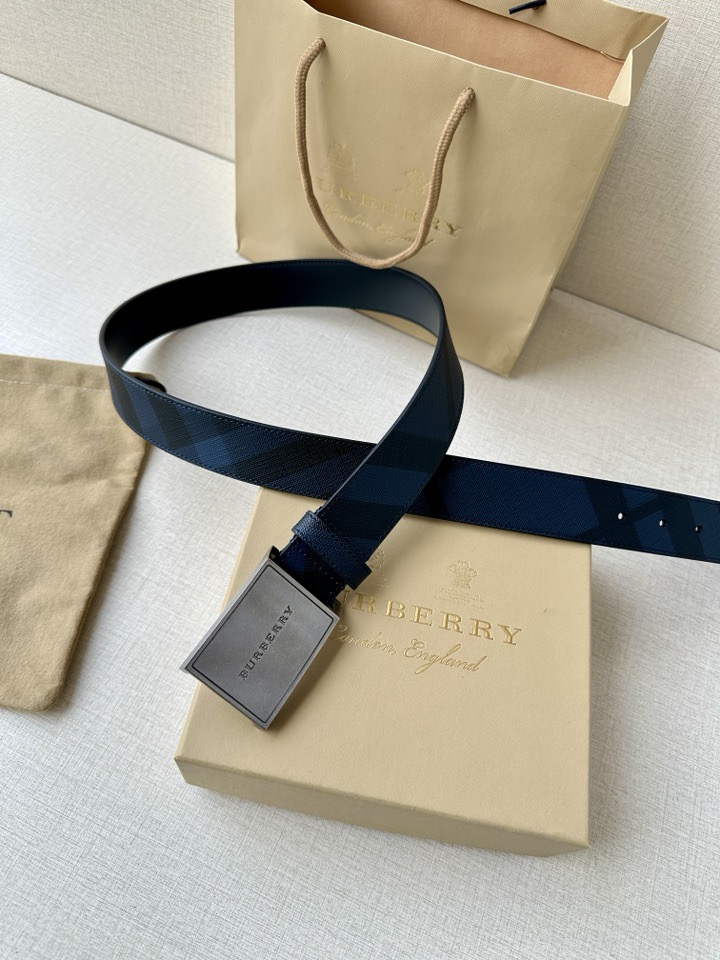巴宝莉：原单质量，新款男士腰带 小牛皮皮带 专柜同步新款Burberry博柏利休闲款，宽度3.5cm