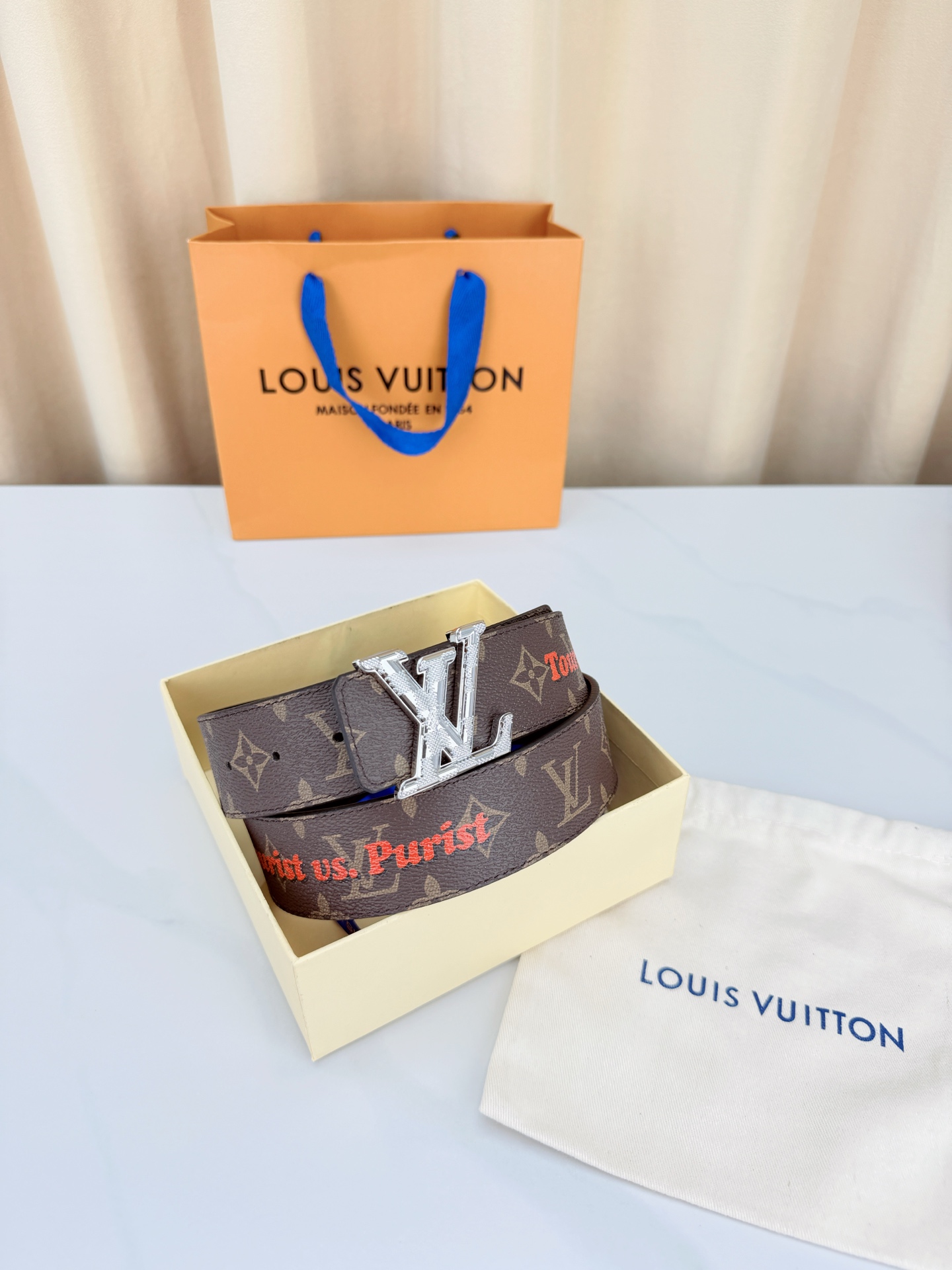 LV 4.0cm经典老花宽版腰带，深棕Monogram复古耐看，Tourist vs Purist特别款