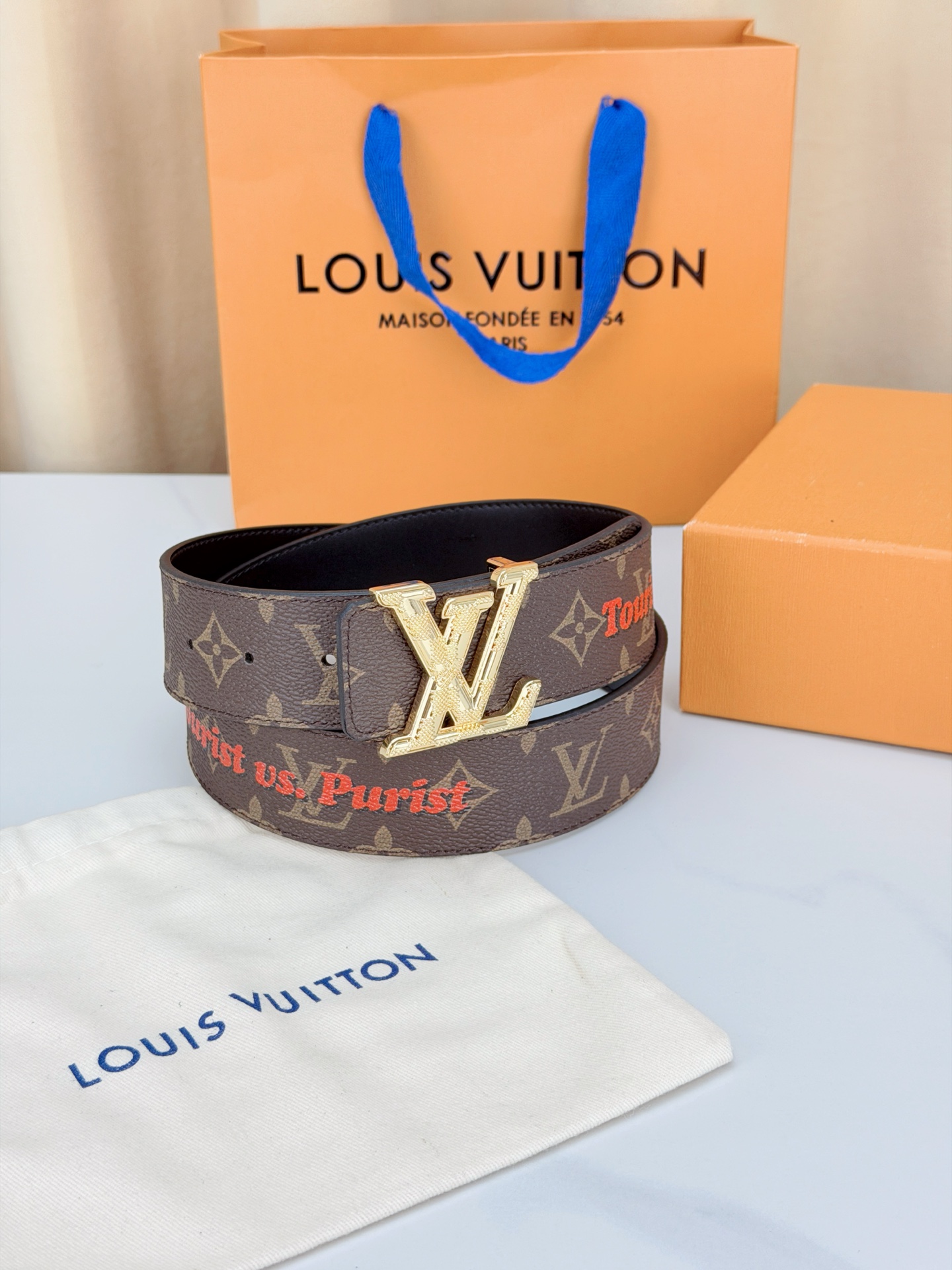 LV 4.0cm经典老花宽版腰带，深棕Monogram复古耐看，Tourist vs Purist特别款