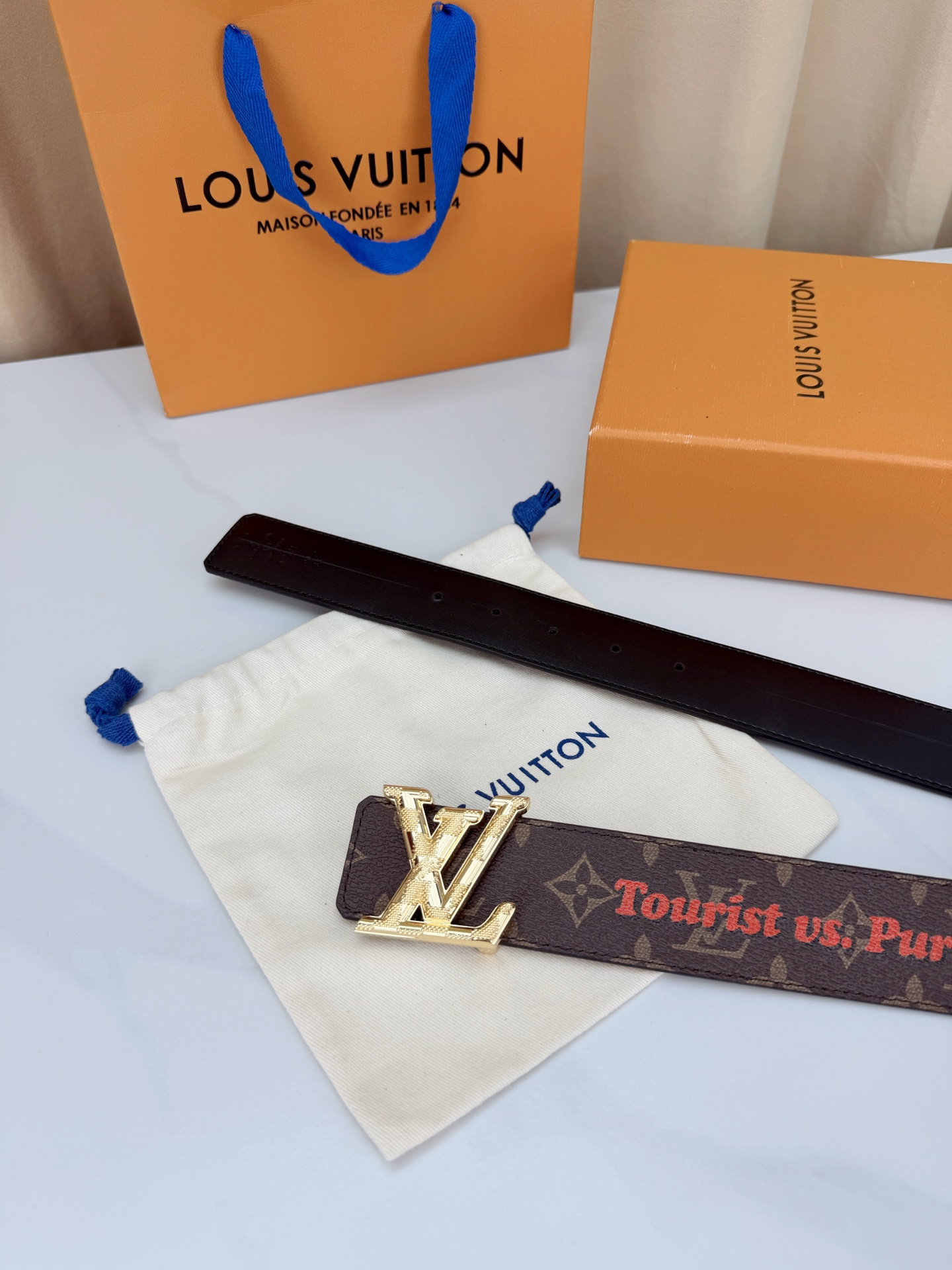LV 4.0cm经典老花宽版腰带，深棕Monogram复古耐看，Tourist vs Purist特别款