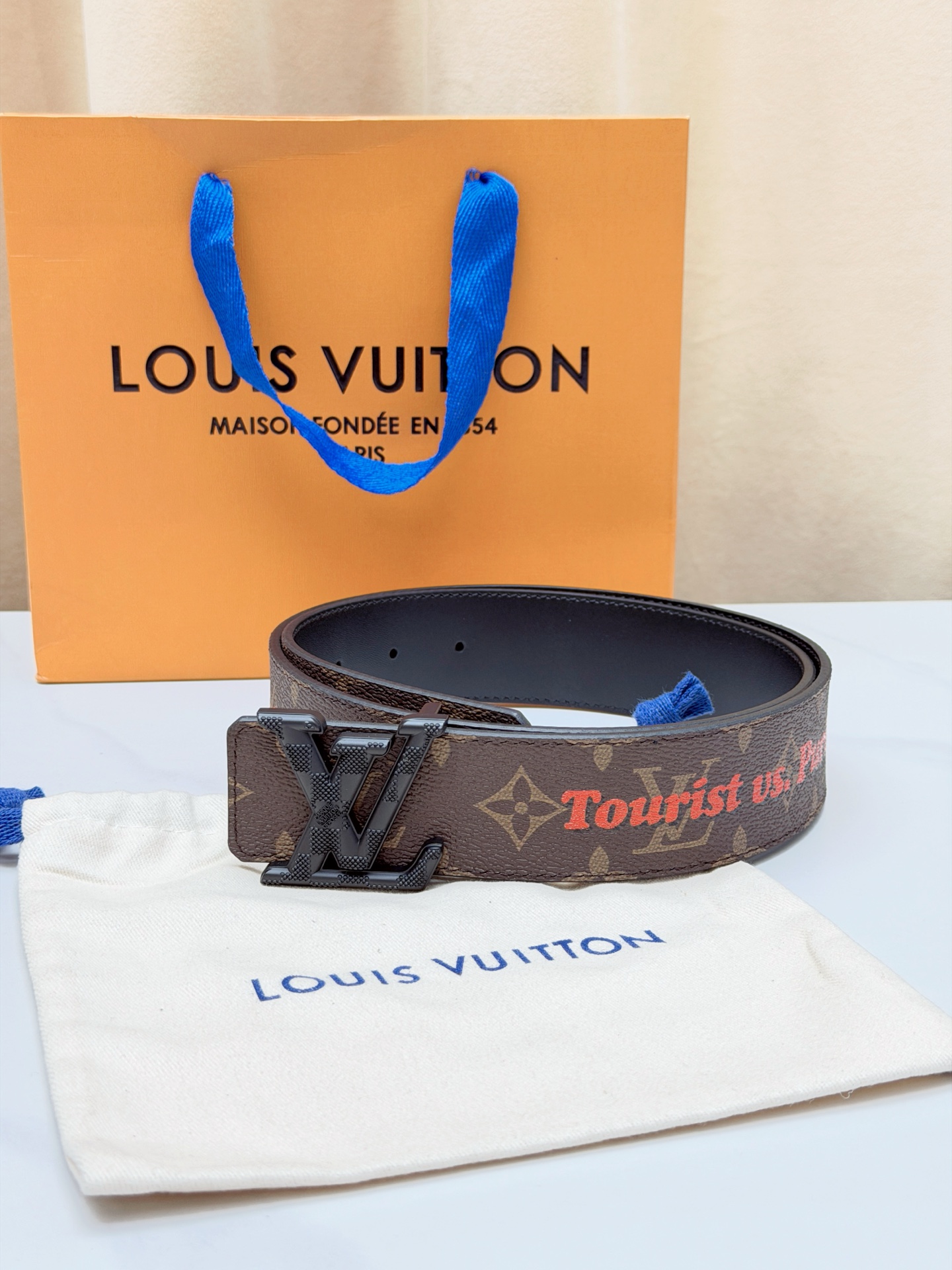 LV 4.0cm经典老花宽版腰带，深棕Monogram复古耐看，Tourist vs Purist特别款