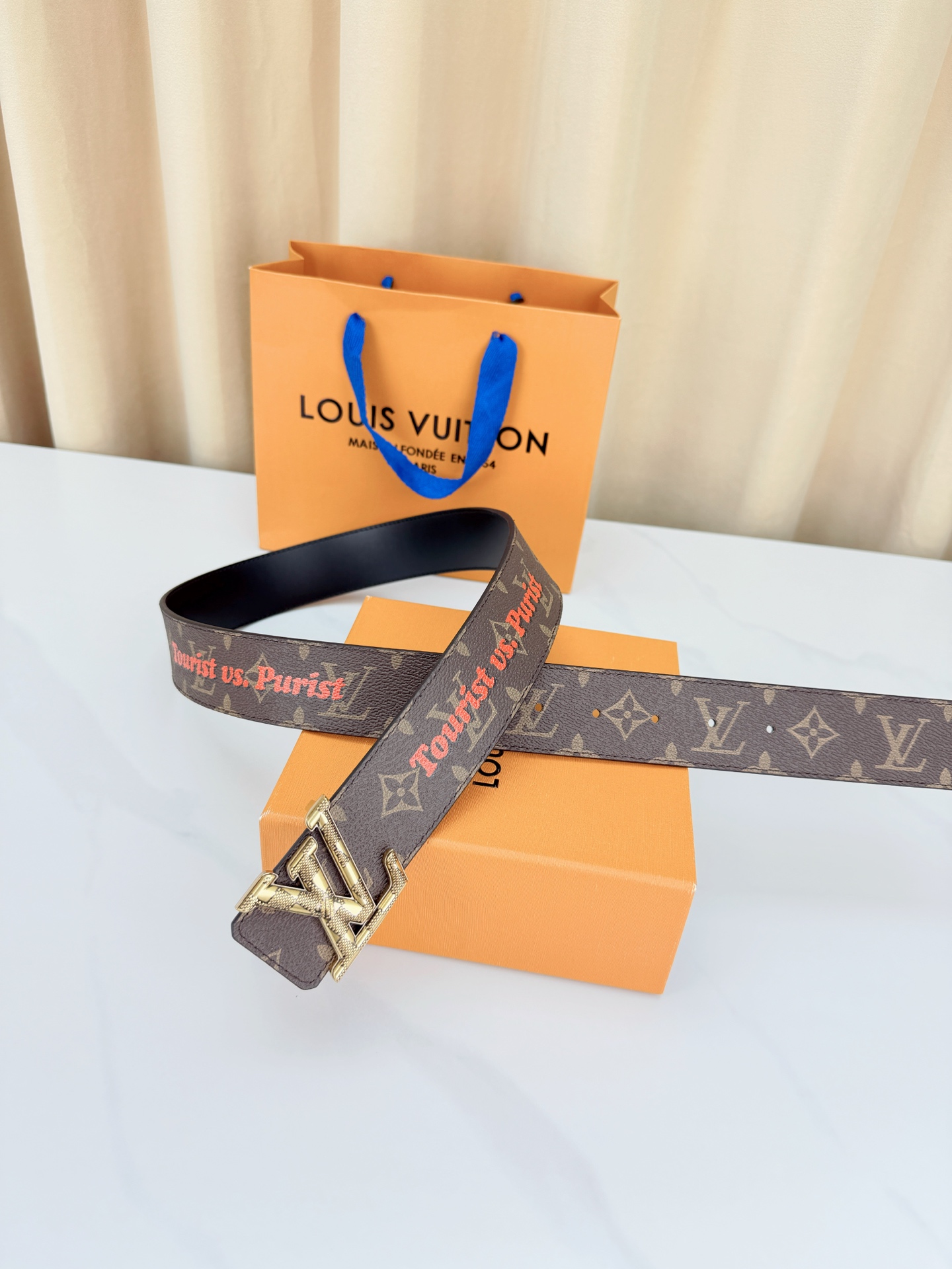 LV 4.0cm经典老花宽版腰带，深棕Monogram复古耐看，Tourist vs Purist特别款