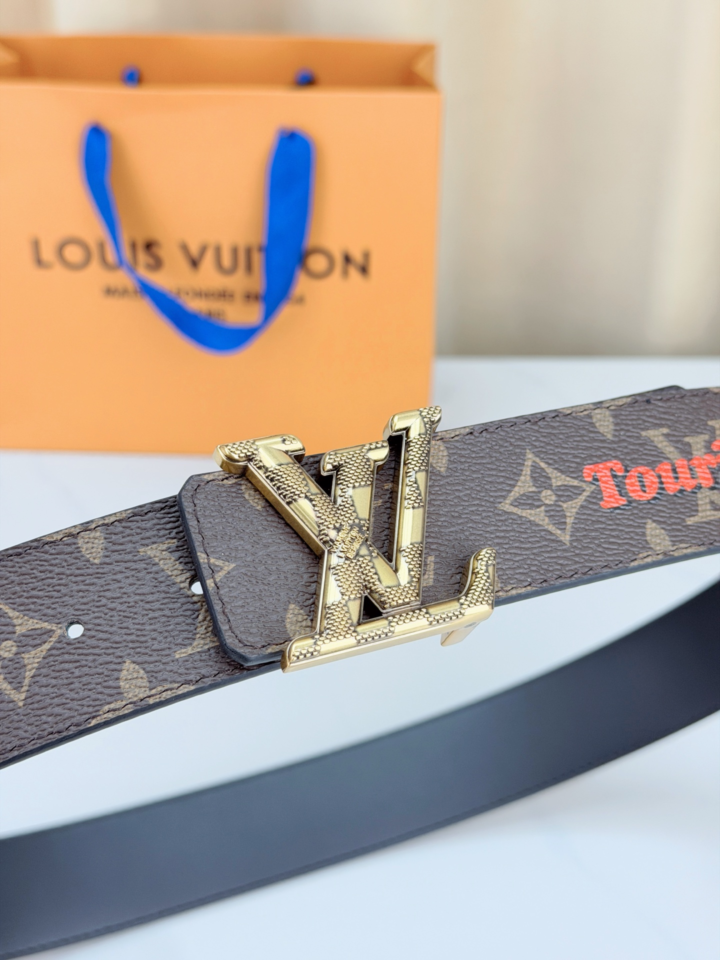 LV 4.0cm经典老花宽版腰带，深棕Monogram复古耐看，Tourist vs Purist特别款