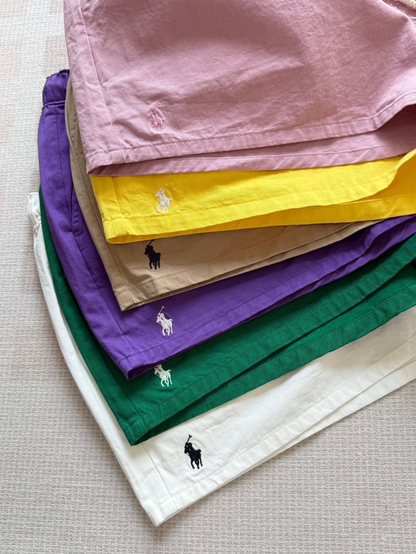 Classic Logo Embroidered Drawstring Shorts, Retro Style, Cotton Twill Fabric 6 i1749873068433 8179 0 4