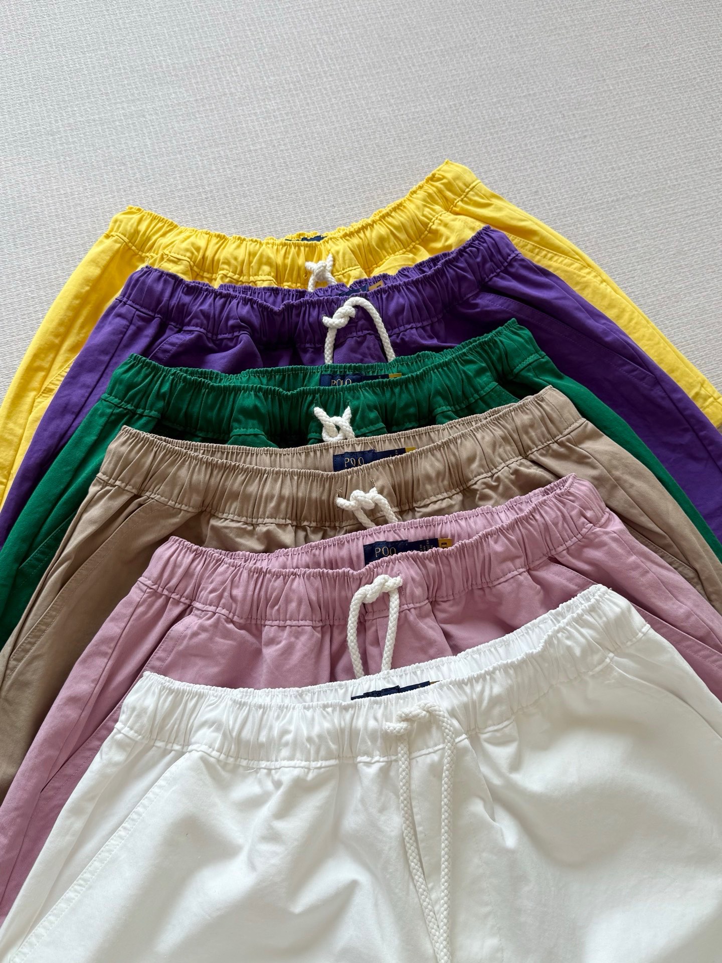 Classic Logo Embroidered Drawstring Shorts, Retro Style, Cotton Twill Fabric 8 i1749873068522 4718 0 6