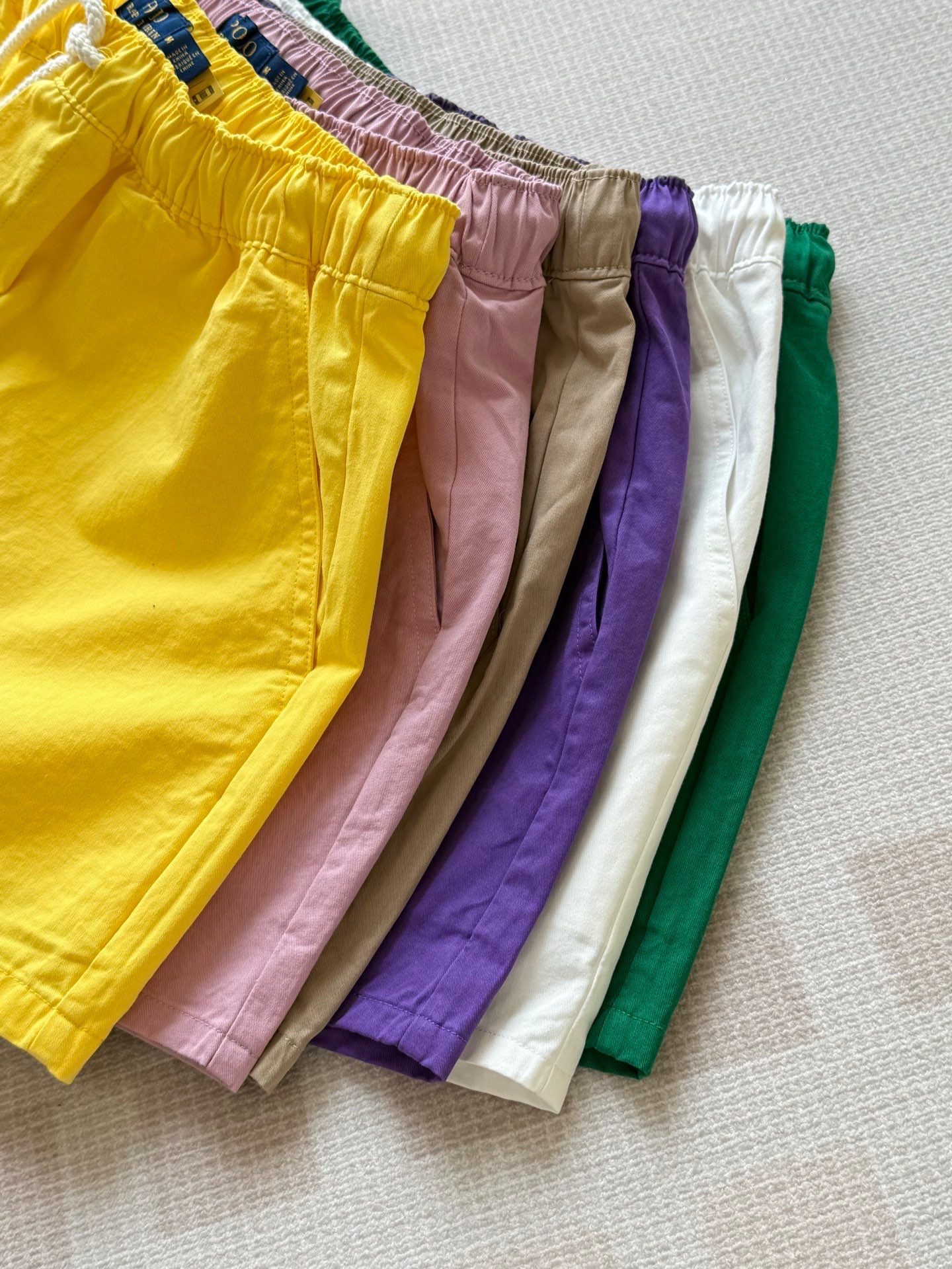Classic Logo Embroidered Drawstring Shorts, Retro Style, Cotton Twill Fabric 10 i1749873074417 6519 0 8