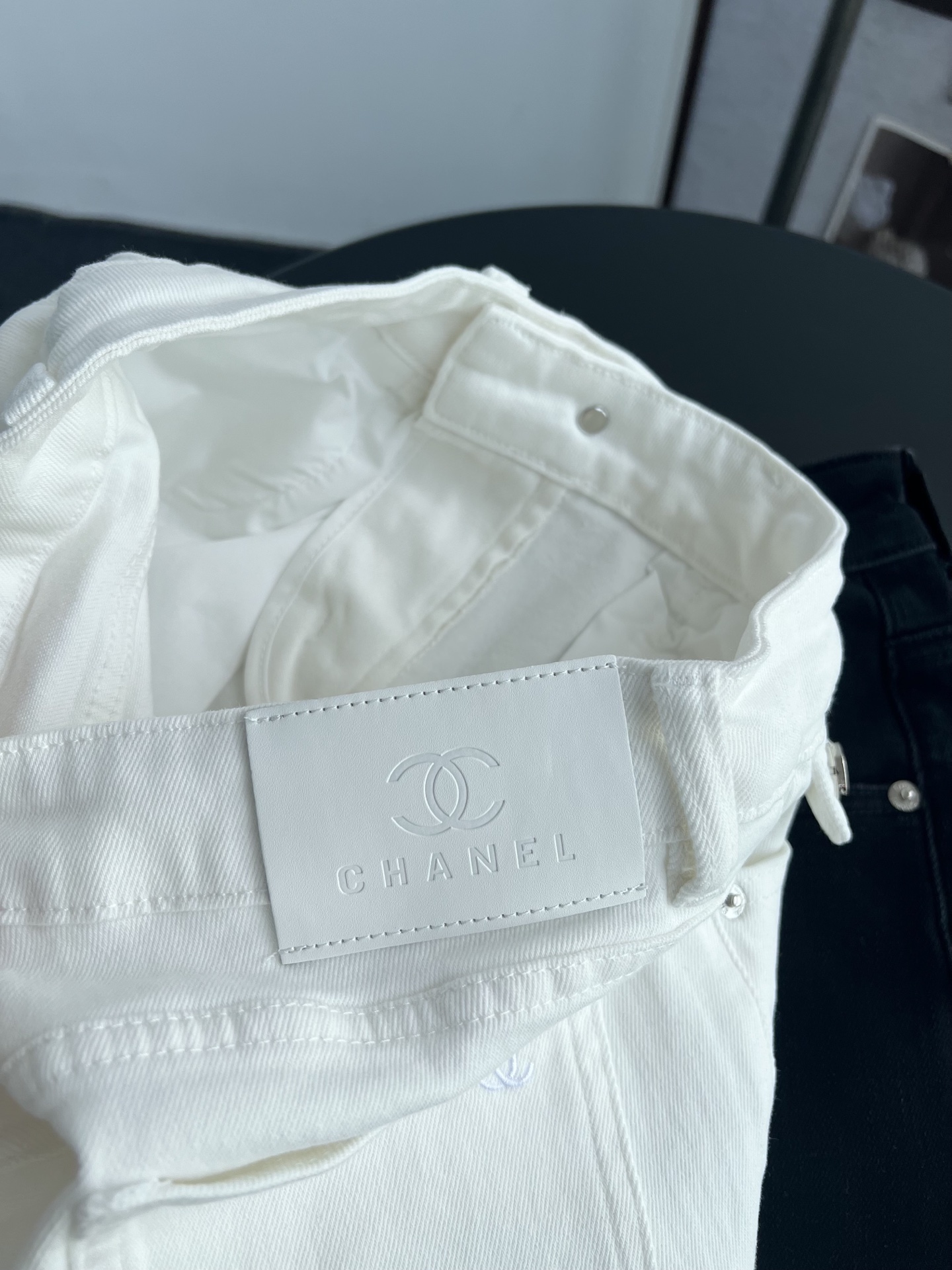 Chanel Women's Flared Jeans with CC Logo - Comfortable & Stylish 8 i1757752487065 6089 0 6