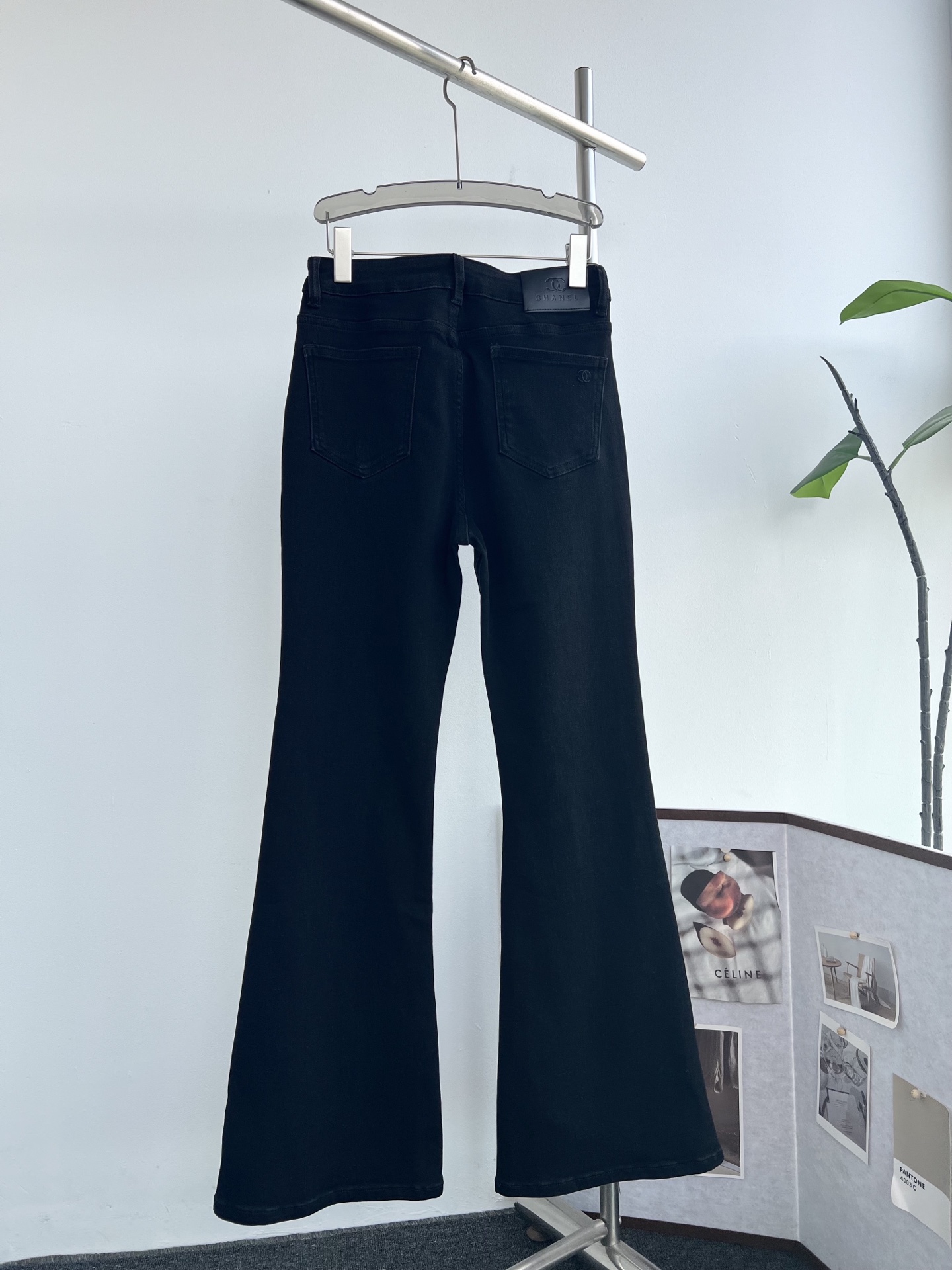 Chanel Women's Flared Jeans with CC Logo - Black Gray/White, S-XL 5 i1757752525143 4206 0 3
