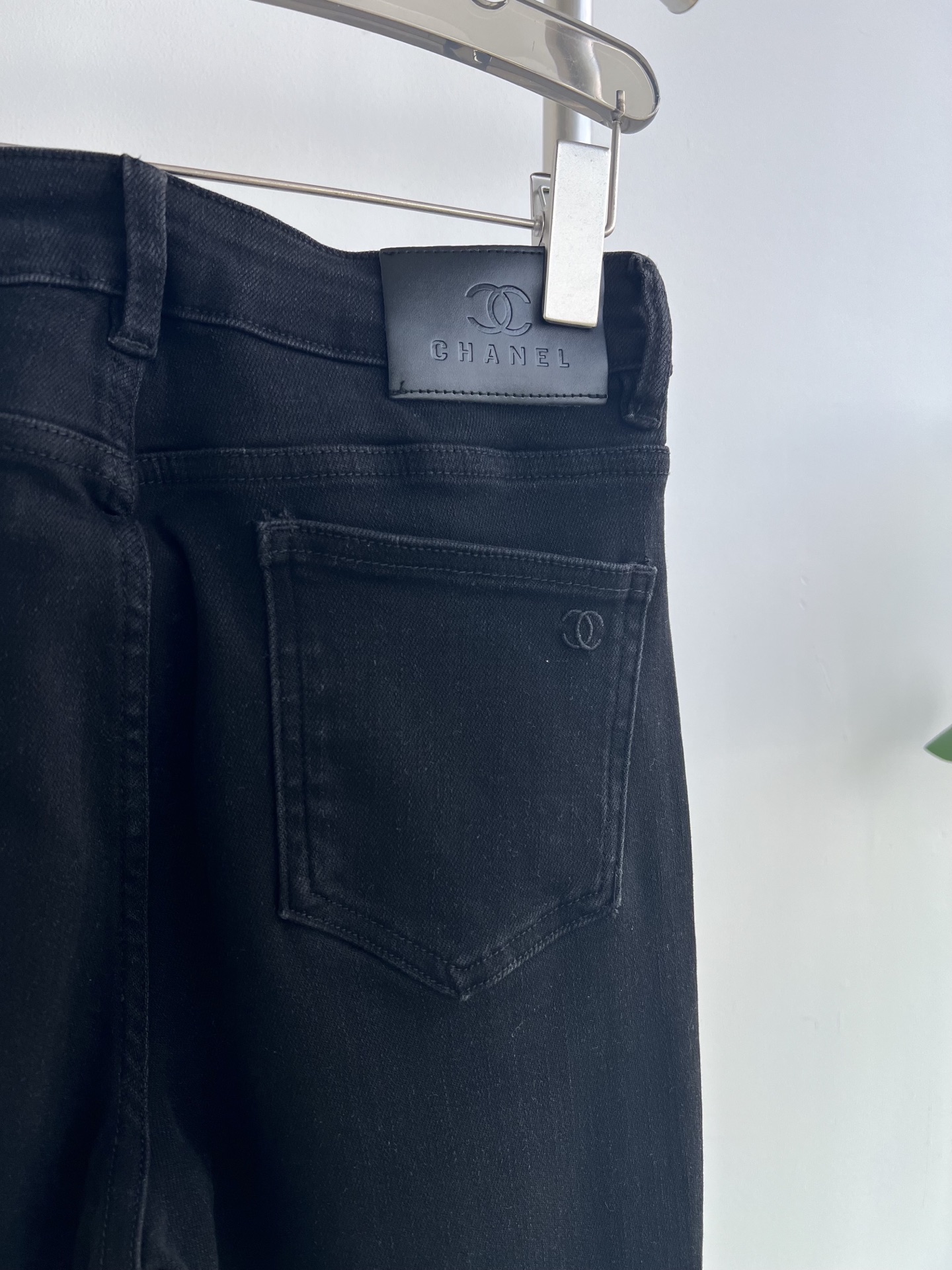 Chanel Women's Flared Jeans with CC Logo - Black Gray/White, S-XL 6 i1757752525279 7863 0 4