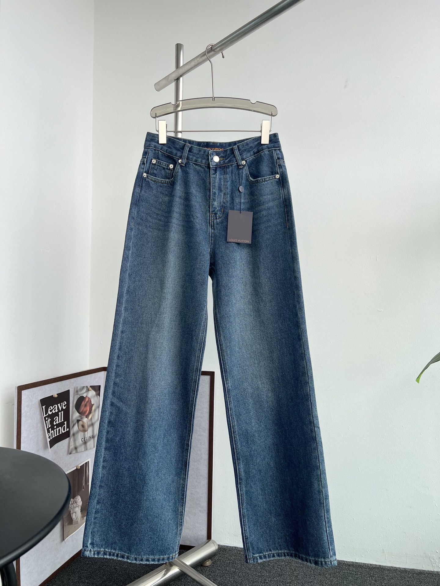 Logo Print Wide Leg Jeans High Waist Denim Pants 2 i1759659179522 8269 0 0