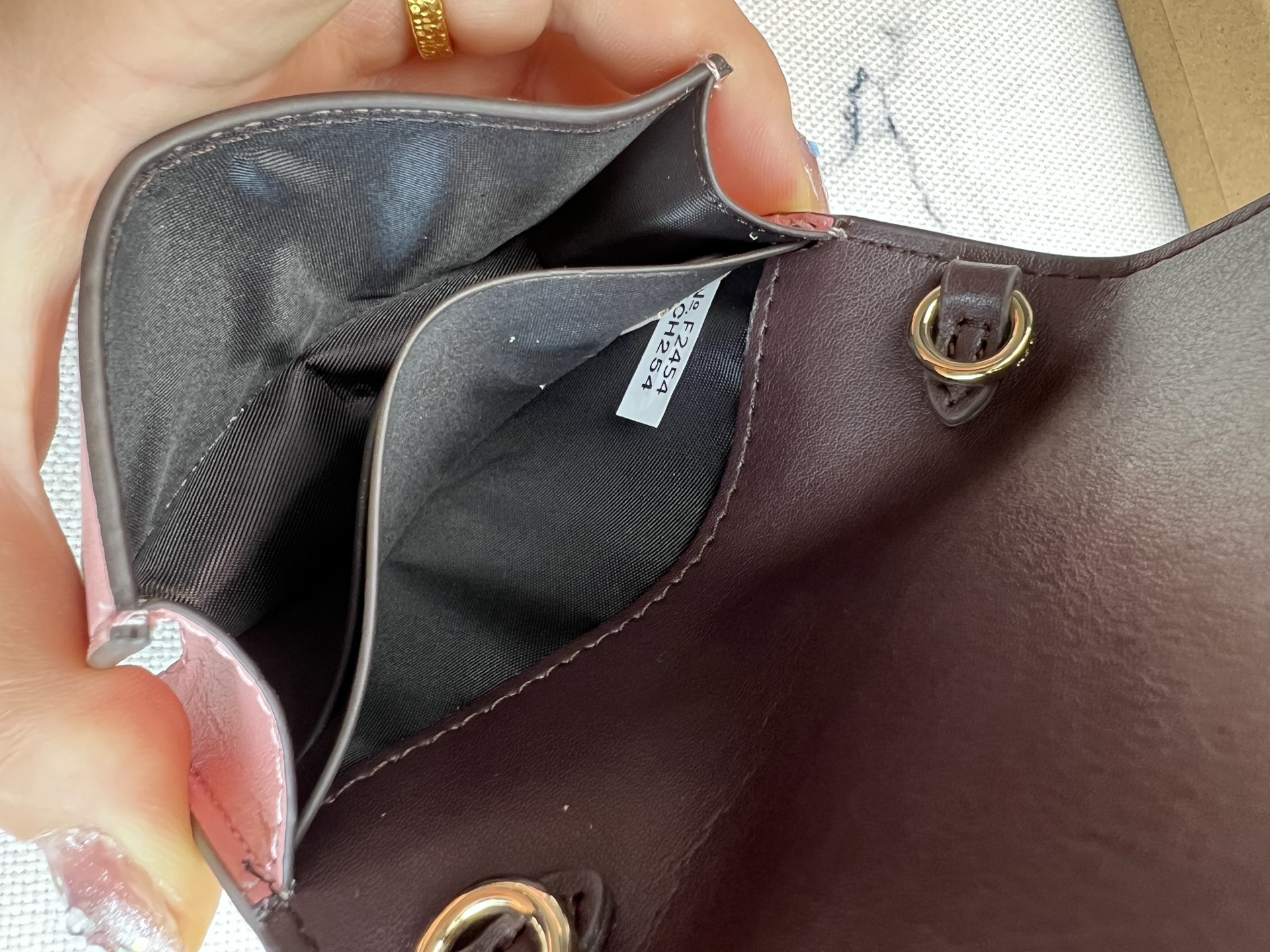 Coach COACH蔻驰 CH254可爱蝴蝶印花短款斜挎钱包零钱包 按扣开合折叠每一款都正中老阿姨的少女心
