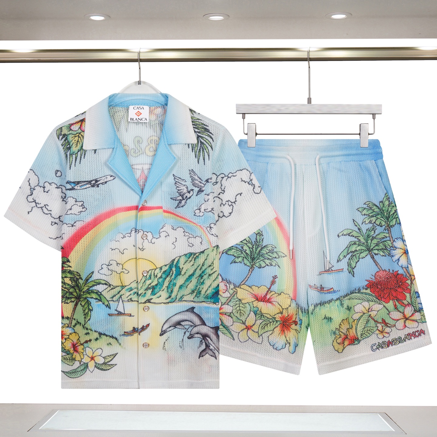 P70 305# C05# Casablanca Casablanca Nuevo modelo 2026, camiseta de punto de manga corta (conjunto) Tallas: M …