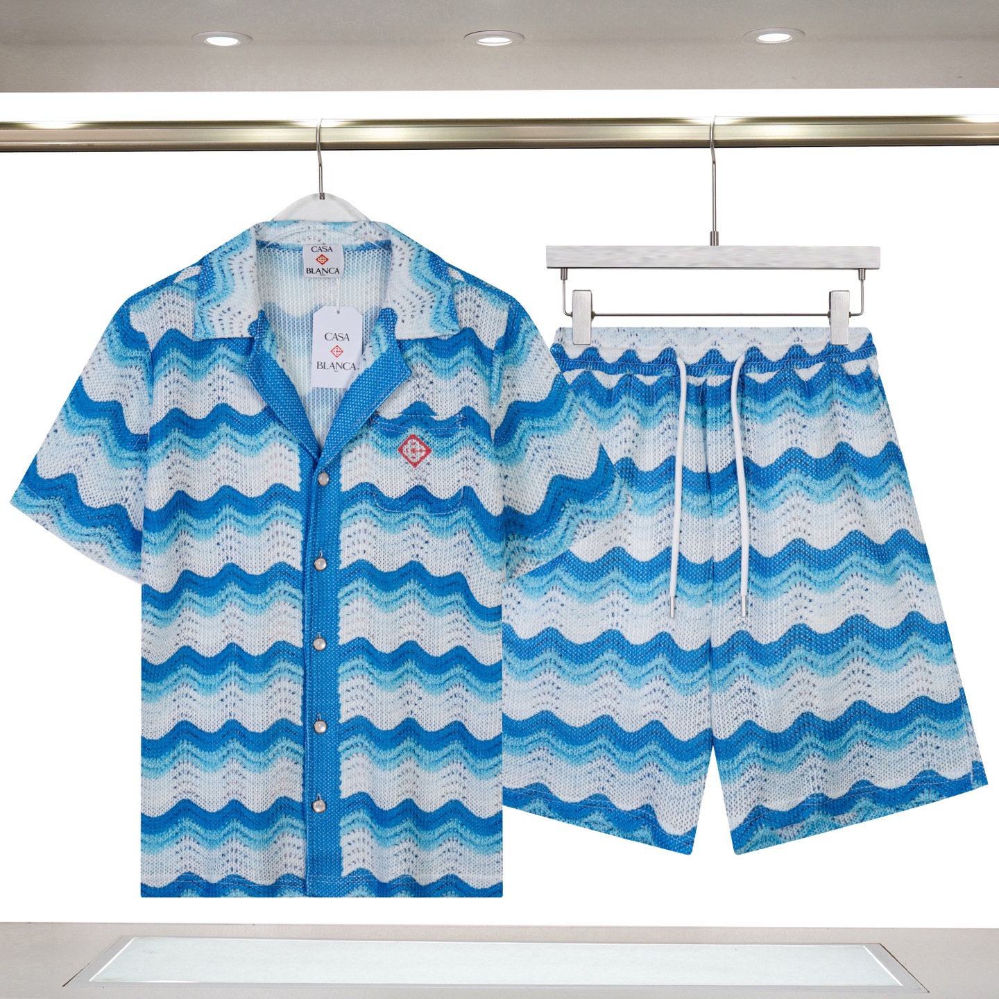 P70 309# C09# Casablanca 卡萨布兰卡 2026年新款 针织短袖 (套装) 码数： M L XL XXL 衣服309# P60 裤子C09# P55