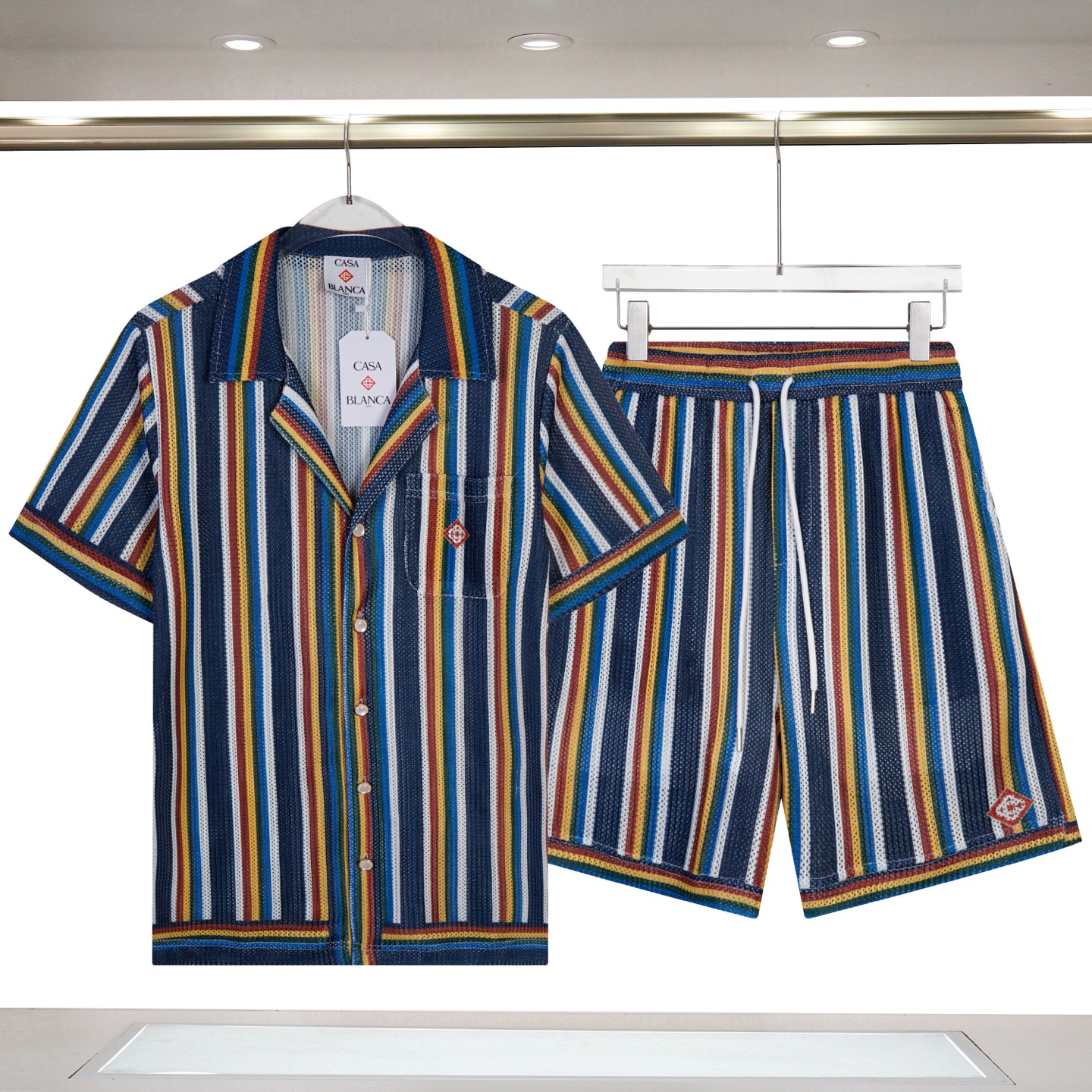 P70 317# C17# Casablanca 卡萨布兰卡 2026年新款 针织短袖 (套装) 码数： M L XL XXL 衣服317# P60 裤子C17# P55
