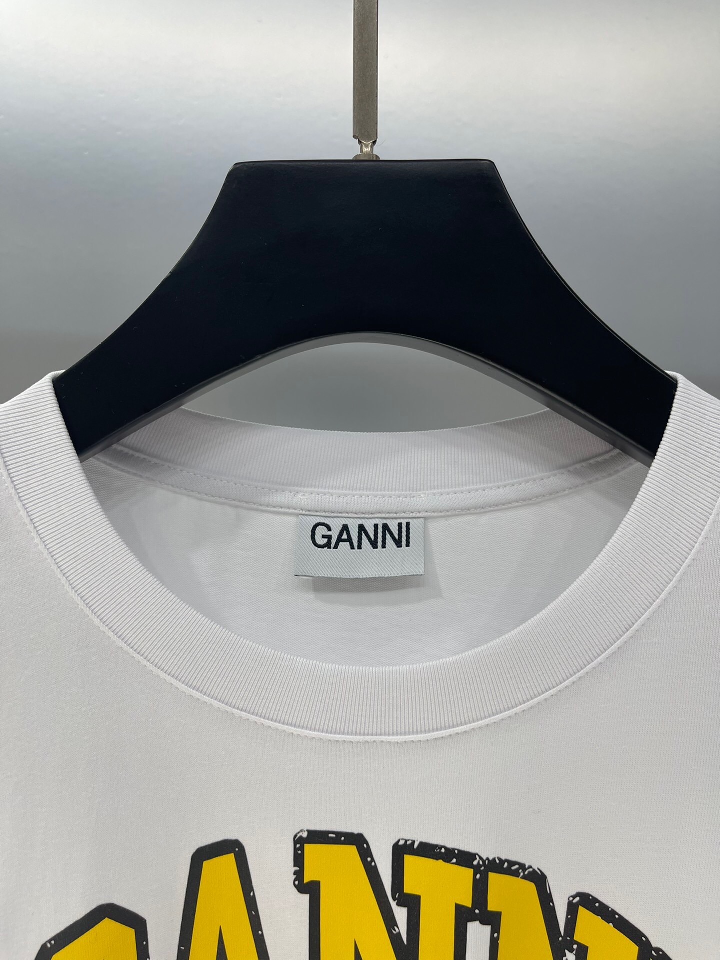 独家首发高端原单品质GAN*I24/新款印花胸前字母香蕉图案短袖T恤低调高级经典版型上身巨显瘦优雅气质减