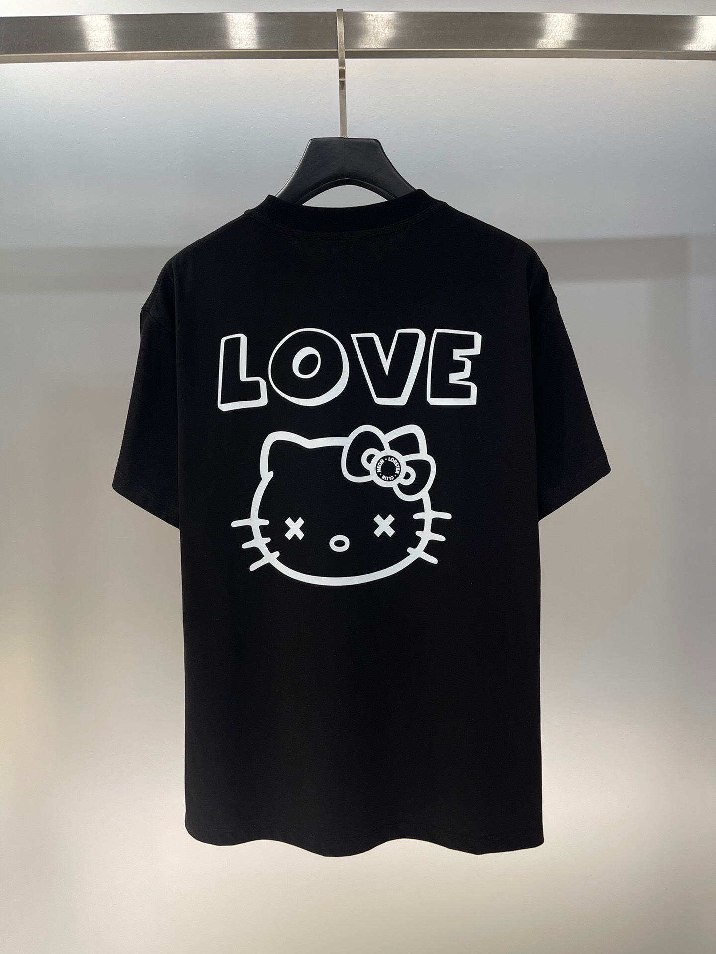 独家首发高端原单品质原创设计师潮牌款24/新款印花胸前Kellokitty猫咪LOVE字母短袖T恤趣味减