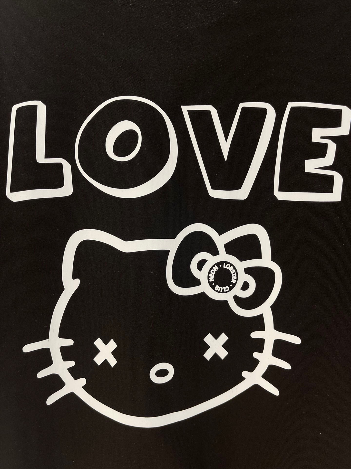独家首发高端原单品质原创设计师潮牌款24/新款印花胸前Kellokitty猫咪LOVE字母短袖T恤趣味减