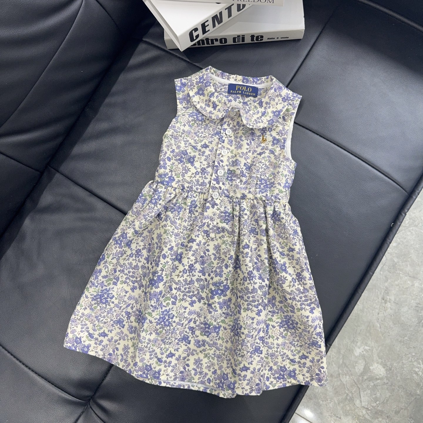 @198 ❤️ sin menos, estreno exclusivo🎀 calidad original Ralph Laur *n ropa infantil 25/nuevo vestido sin mangas morado …