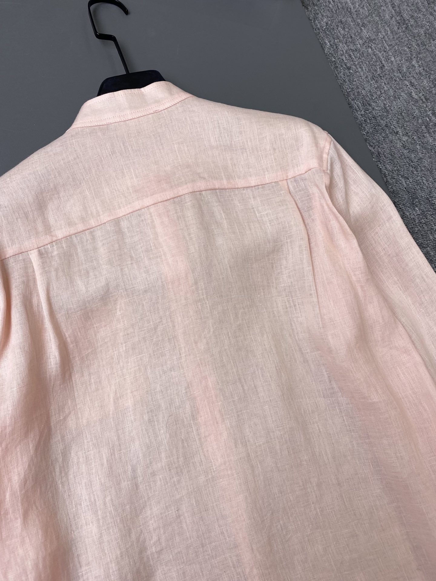 로로피아나 린넨 긴팔 스탠드카라 원피스 상세 이미지 7