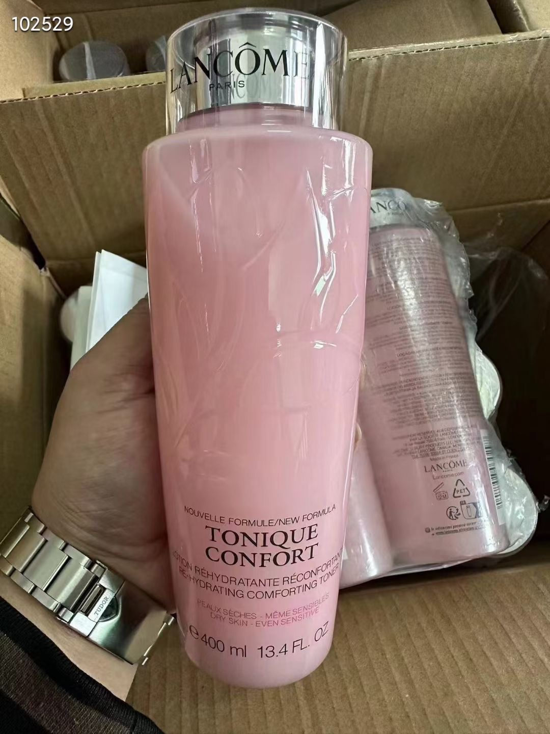 26! (Nota del pedido: Loción rosa Lancôme versión antigua 400ml) Versión Mingtong, tapa láser, versión antigua Loción r…
