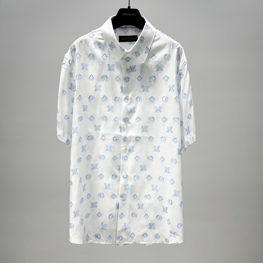 Louis Vuitton Kleding Overhemden Monogram Eclipse Katoen Zomercollectie