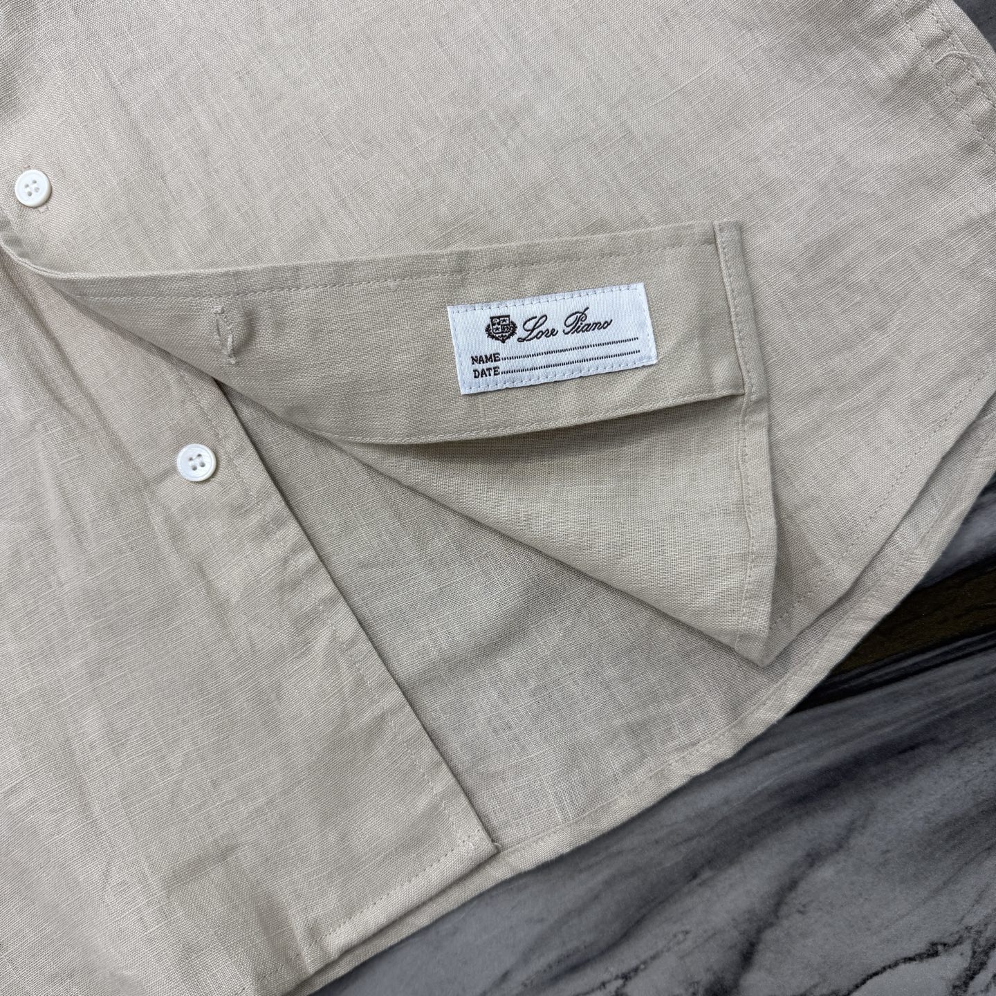 로로피아나 린넨 남성 긴팔 셔츠 상세 이미지 7