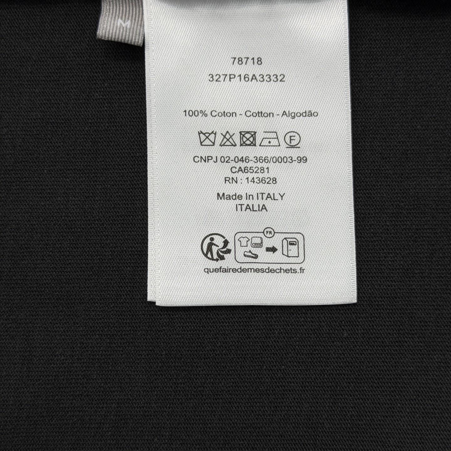 디올 자수 크루넥 코튼 반팔 티셔츠 상세 이미지 9