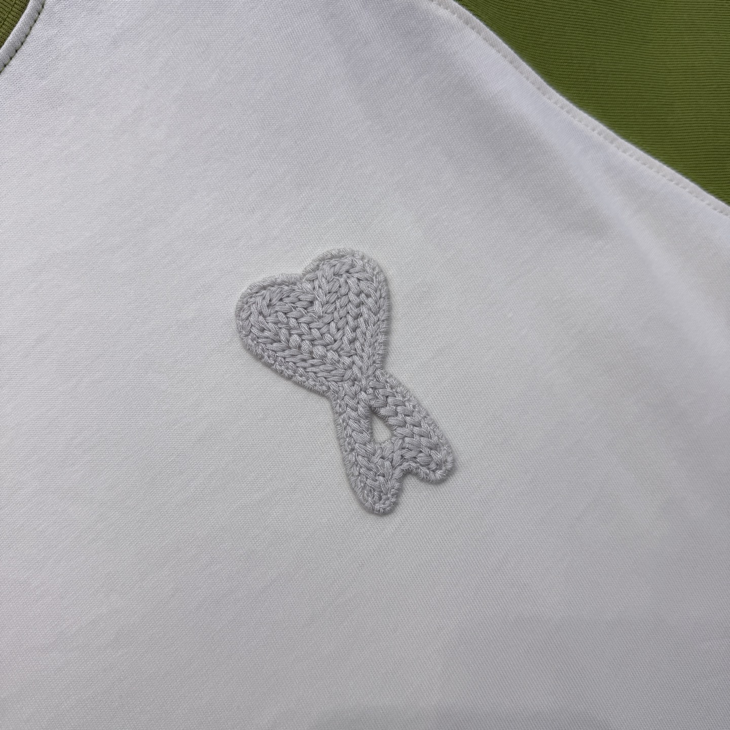 아미 컬러 블록 코튼 반팔 티셔츠 114237 이미지 7