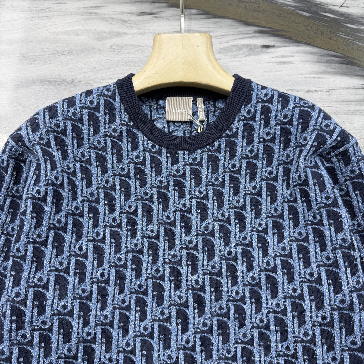 디올 리비에라 사선 프린트 남성 반팔 티셔츠 상세 이미지 6