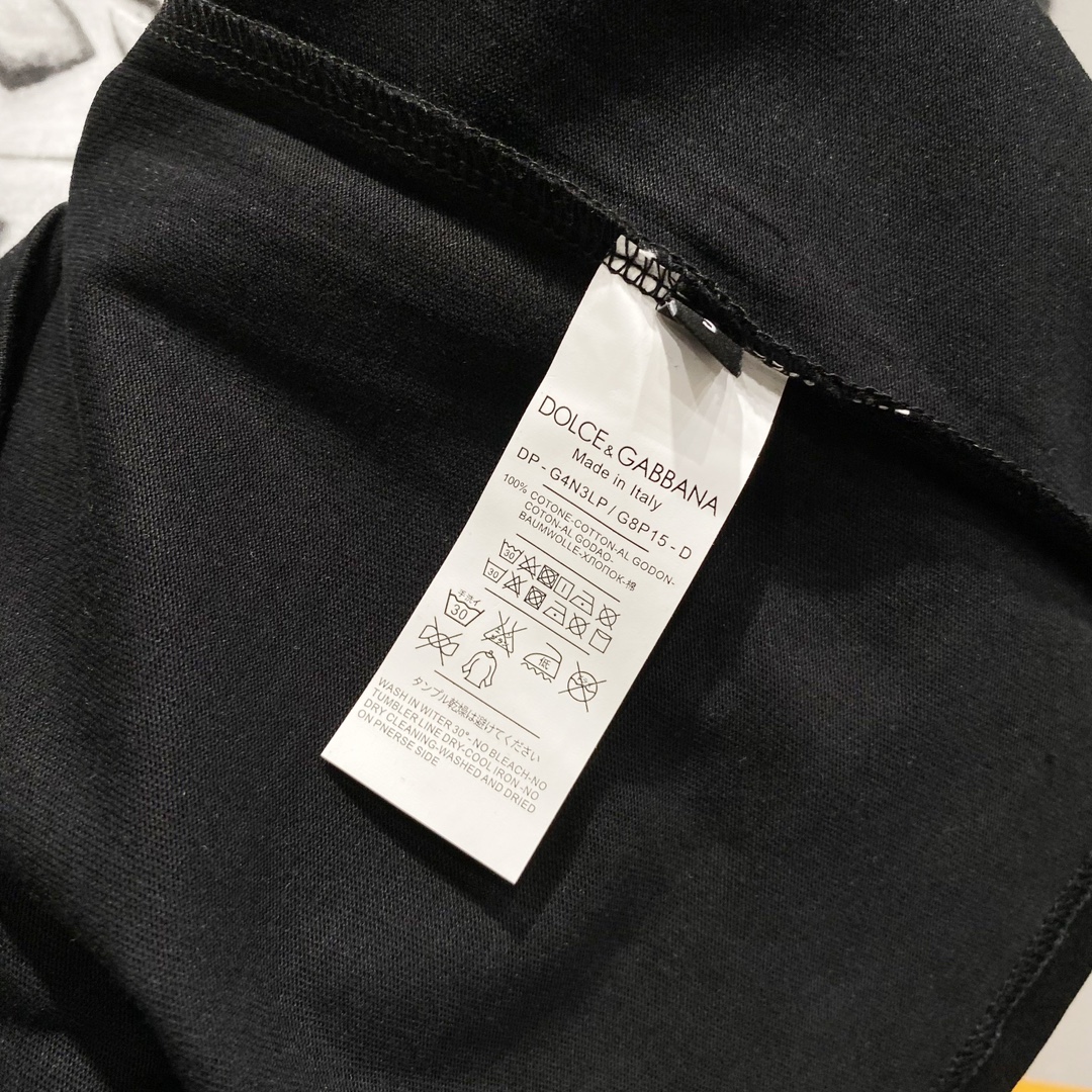 High-Quality D-G-Dougabana T-Shirt with Logo Coins and Original Fabric - 图片 7