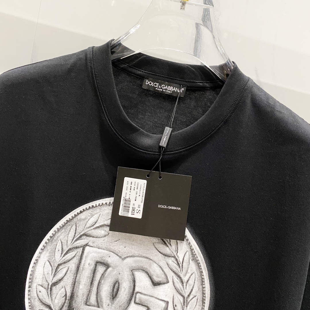 High-Quality D-G-Dougabana T-Shirt with Logo Coins and Original Fabric - 图片 9