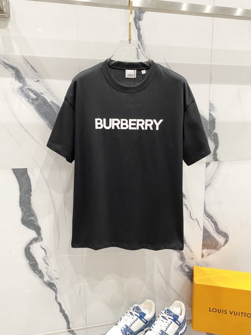 Burberry Classic Logo Cotton T-Shirt, Short Sleeve, Casual Style 1 Burberry Classic Logo Cotton T-Shirt, Short Sleeve, Casual Style