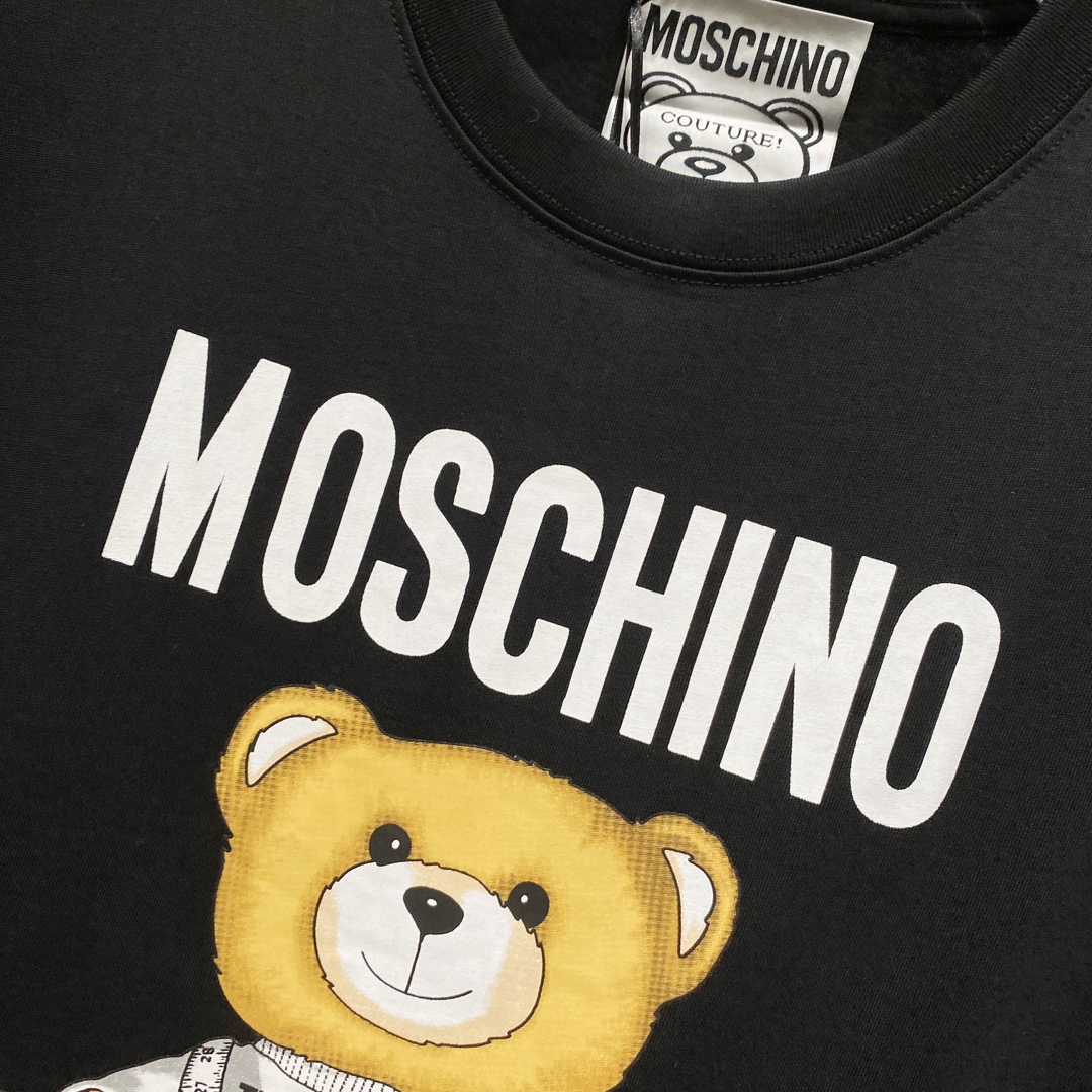 High-Quality Moschino Bear Logo T-Shirt in Black and White, Sizes XS-L - 图片 6