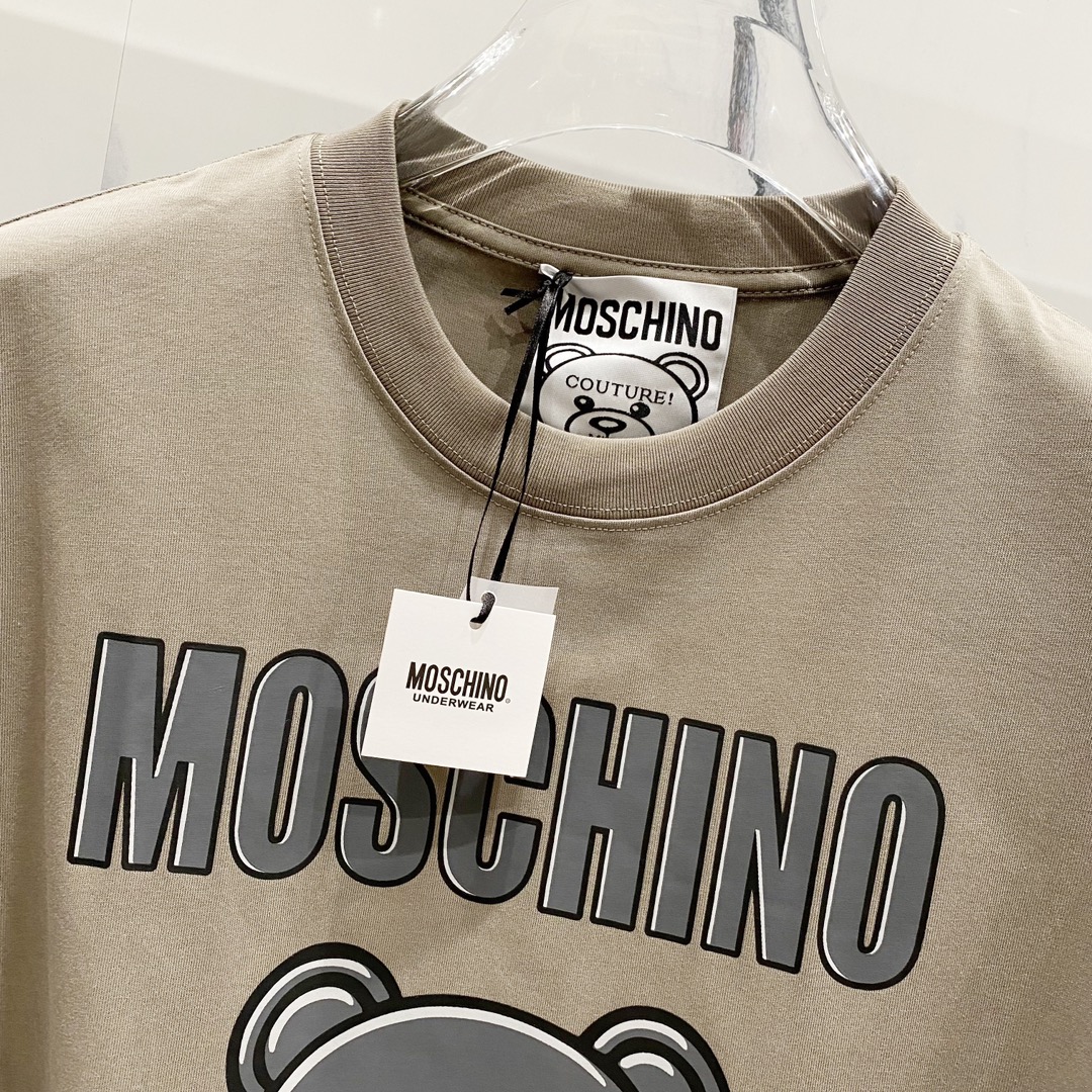 High-Quality Moschino 260g T-Shirt “The Grey Bear” in Various Colors and Sizes - 图片 6