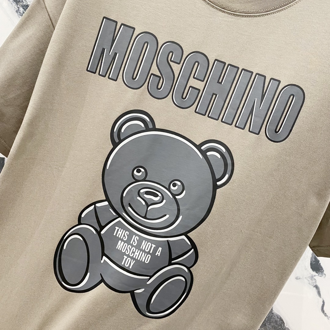 High-Quality Moschino 260g T-Shirt “The Grey Bear” in Various Colors and Sizes - 图片 5