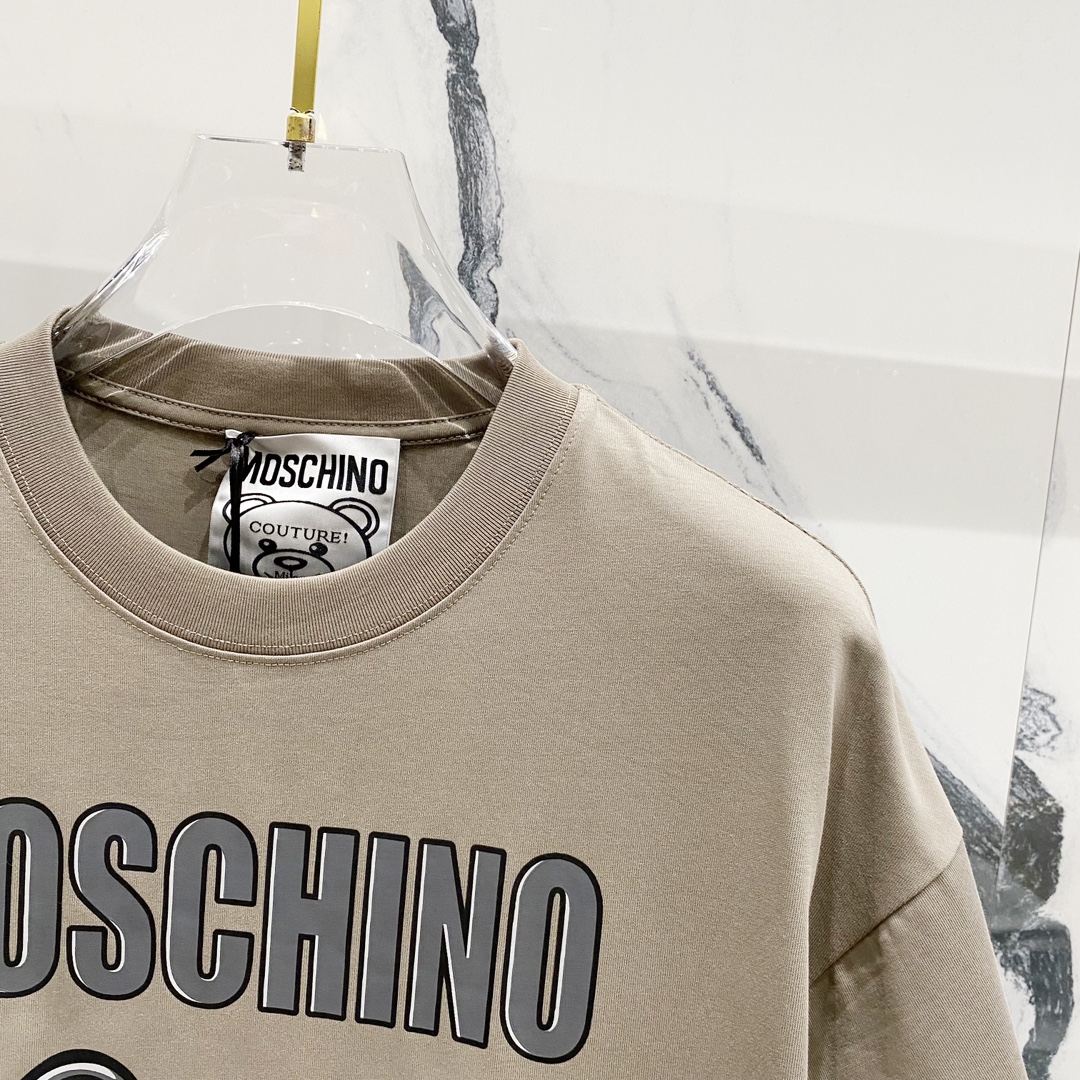 High-Quality Moschino 260g T-Shirt “The Grey Bear” in Various Colors and Sizes - 图片 3