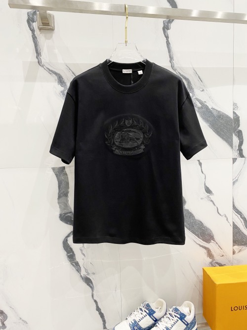 Burberry Embroidered Logo Short Sleeve T-Shirt - Premium Quality 1 Burberry Embroidered Logo Short Sleeve T-Shirt - Premium Quality