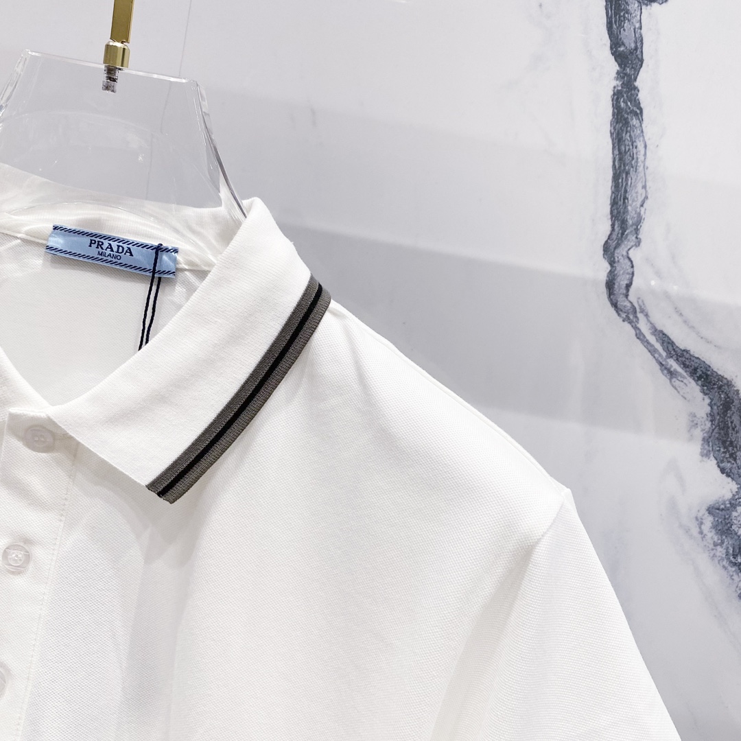  
PRADA 普拉达 翻领POLO衫
编织撞色领口经典三角标徽章铁牌LOGO
官方同步  商务首选
时