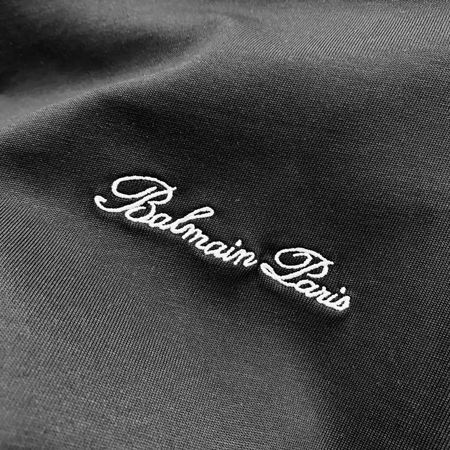 High-Quality Balmain Short Sleeve T-Shirt with Brand Logo Embroidery – Official Sync - 图片 8