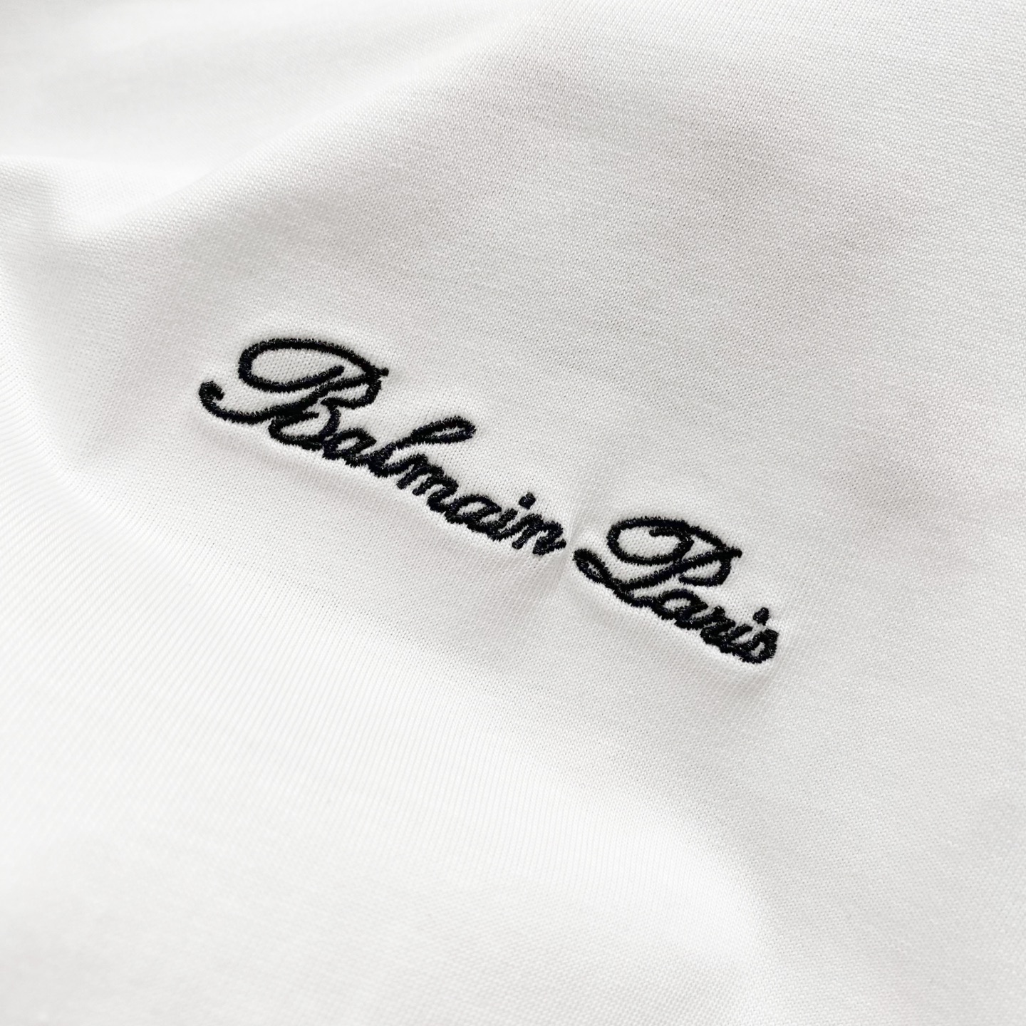 High-Quality Balmain Short Sleeve T-Shirt with Brand Logo Embroidery – Official Sync - 图片 6