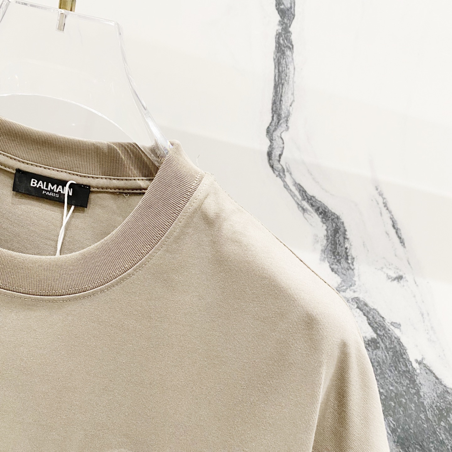 High-Quality Balmain Short Sleeve T-Shirt with Brand Logo Embroidery – Official Sync - 图片 3