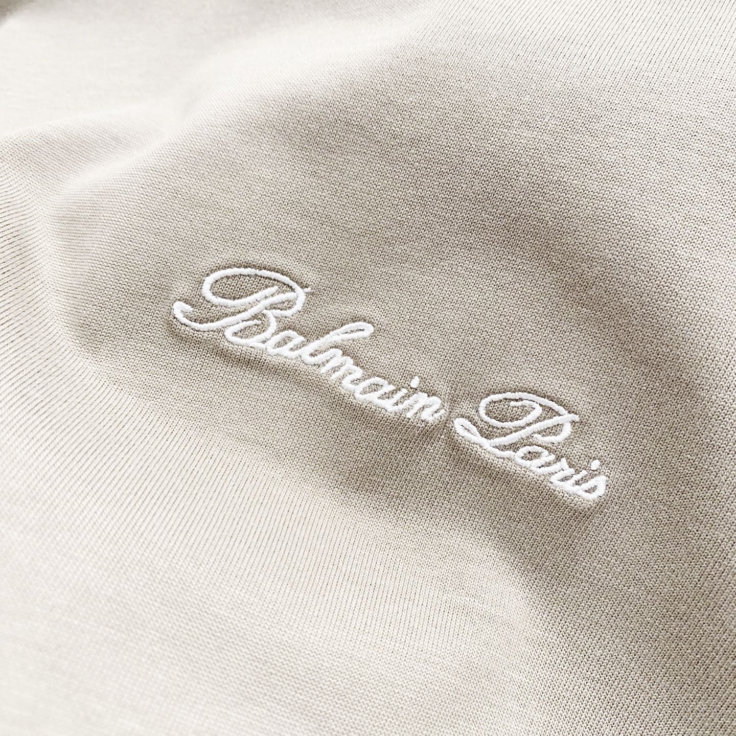 High-Quality Balmain Short Sleeve T-Shirt with Brand Logo Embroidery – Official Sync - 图片 8