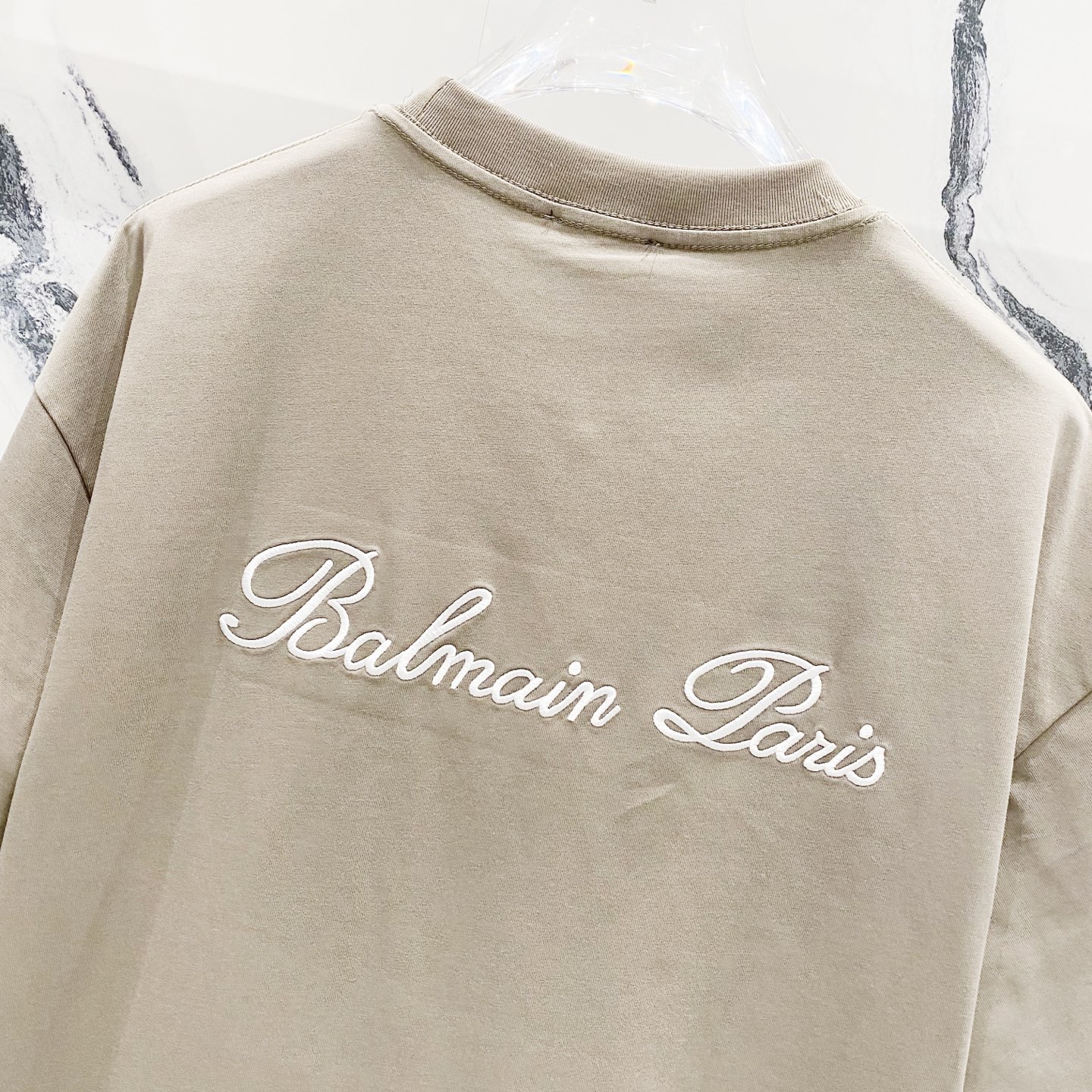 High-Quality Balmain Short Sleeve T-Shirt with Brand Logo Embroidery – Official Sync - 图片 6