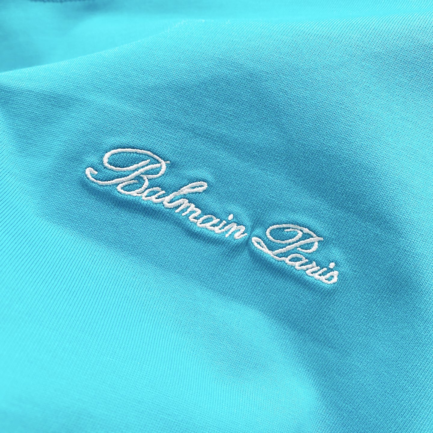 Balmain Short Sleeve T-Shirt: High-Quality Fashion with Logo Embroidery - 图片 6