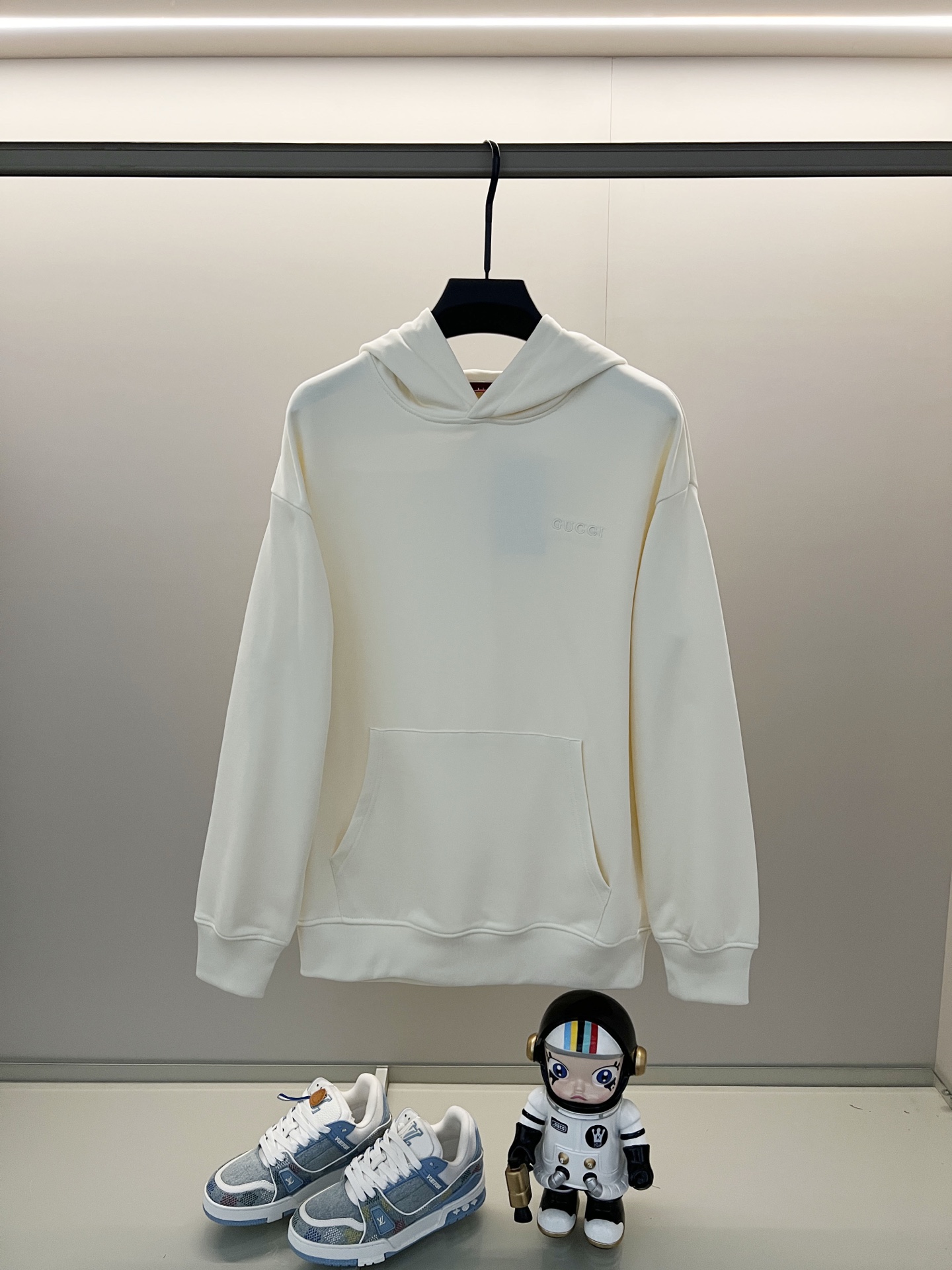 Gucci White Pullover Hoodie