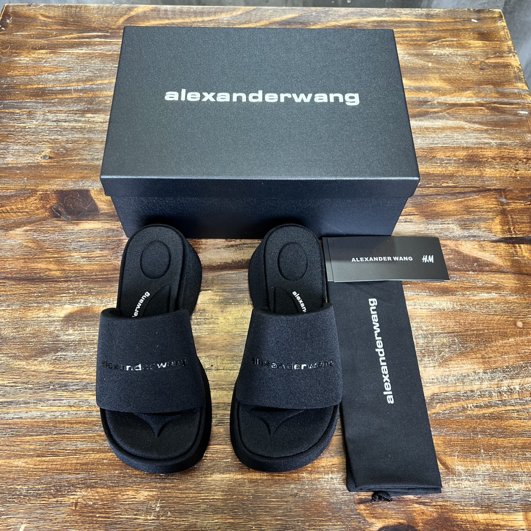 Alexander Wang נעליים נעלי פלטפורמה נעלי בית קיץ PU גומא אוסף האביב/הקיץ