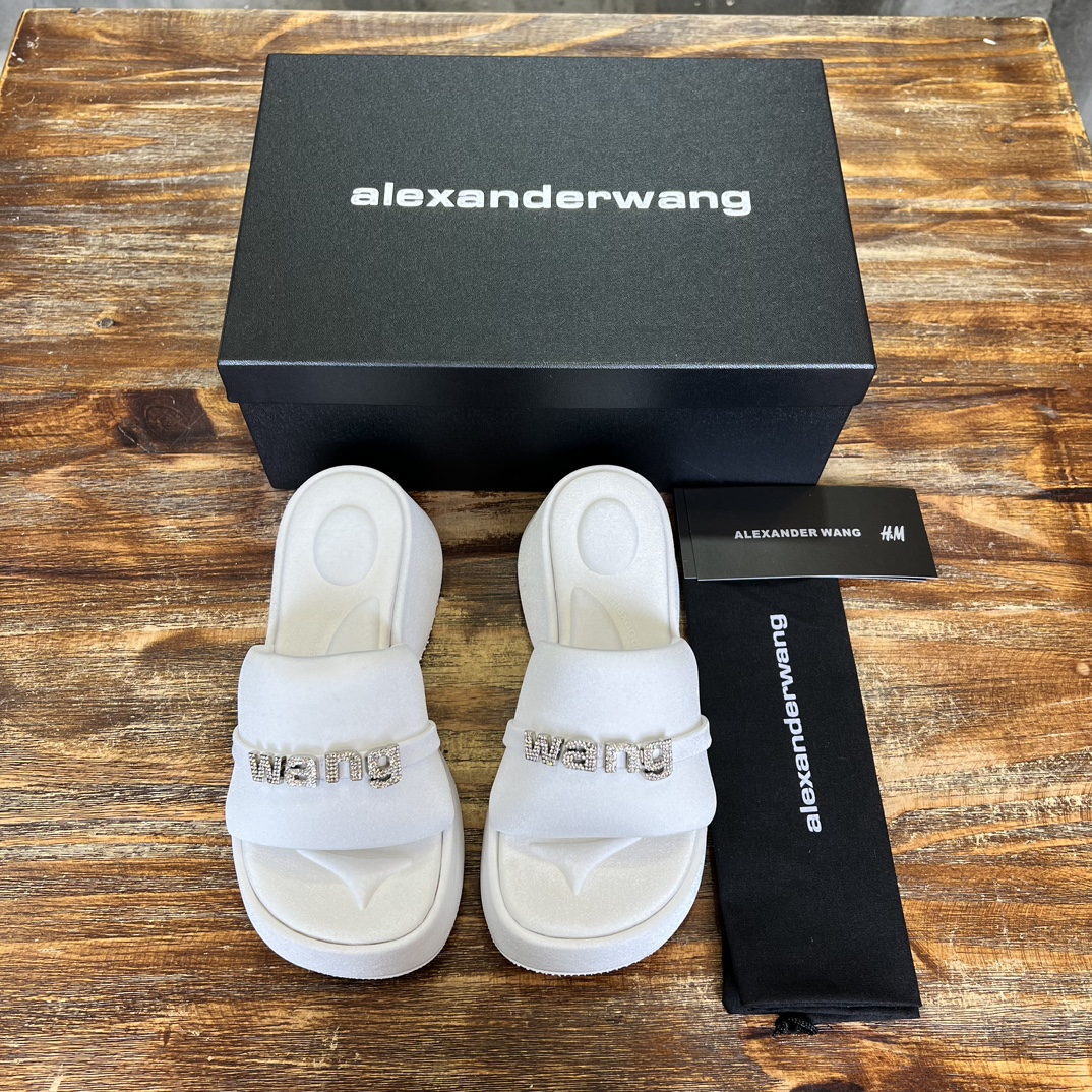 Alexander Wang נעליים נעלי פלטפורמה נעלי בית קיץ PU גומא אוסף האביב/הקיץ