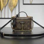 Louis Vuitton Handbags Clutches & Pouch Bags Cosmetic Bags Weave Monogram Canvas Pouch Chains
